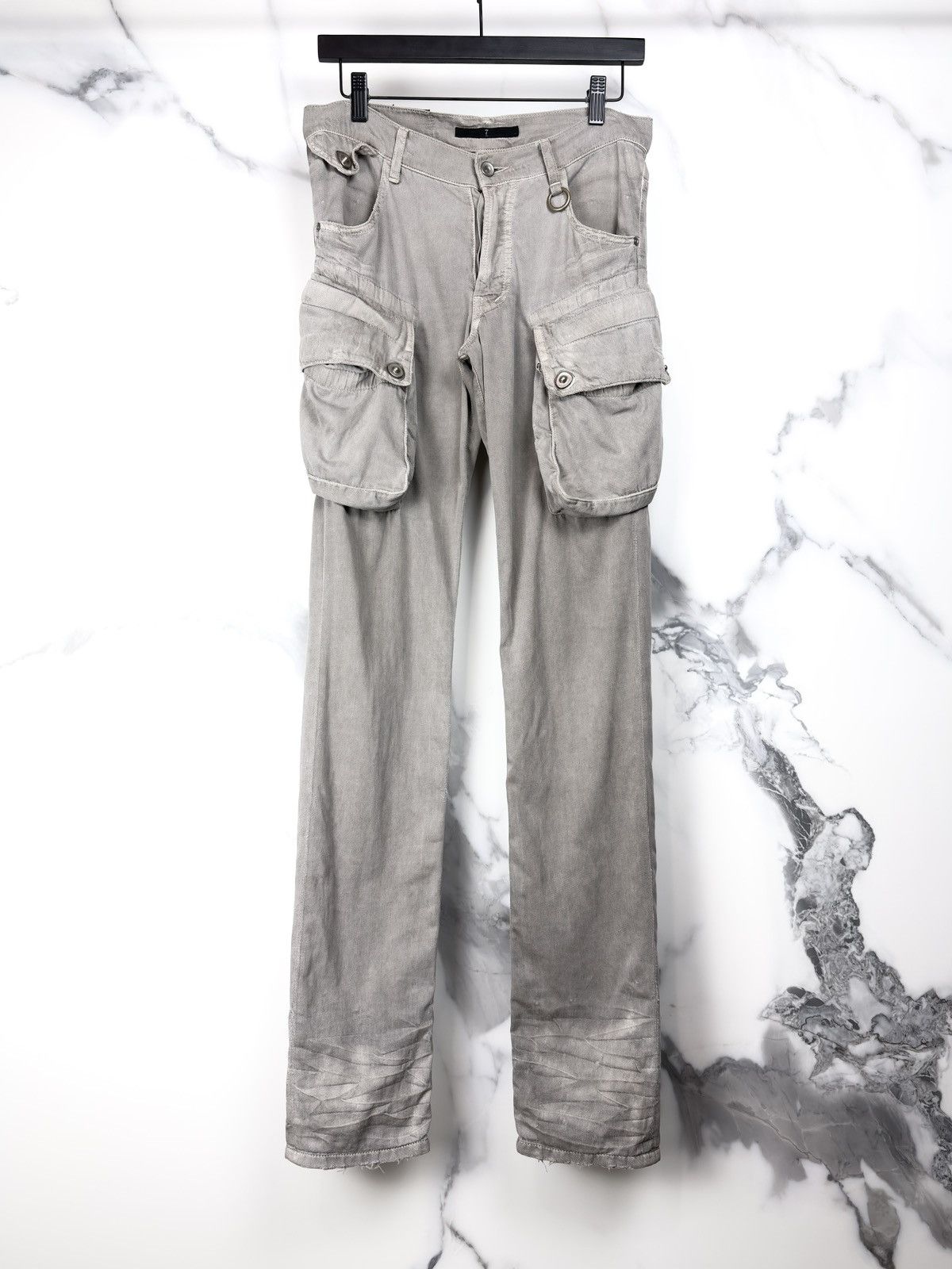 SS10 Julius Neurbanvolker Gas Mask Cargo Denim Jeans Pants