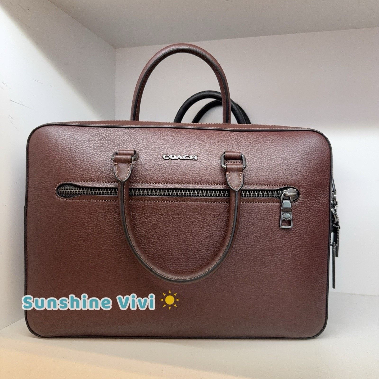 Coach NWT Coach Ethan Slim Brief leather CR272 Gunmetal/Maple Size ONE SIZE - 1 Thumbnail