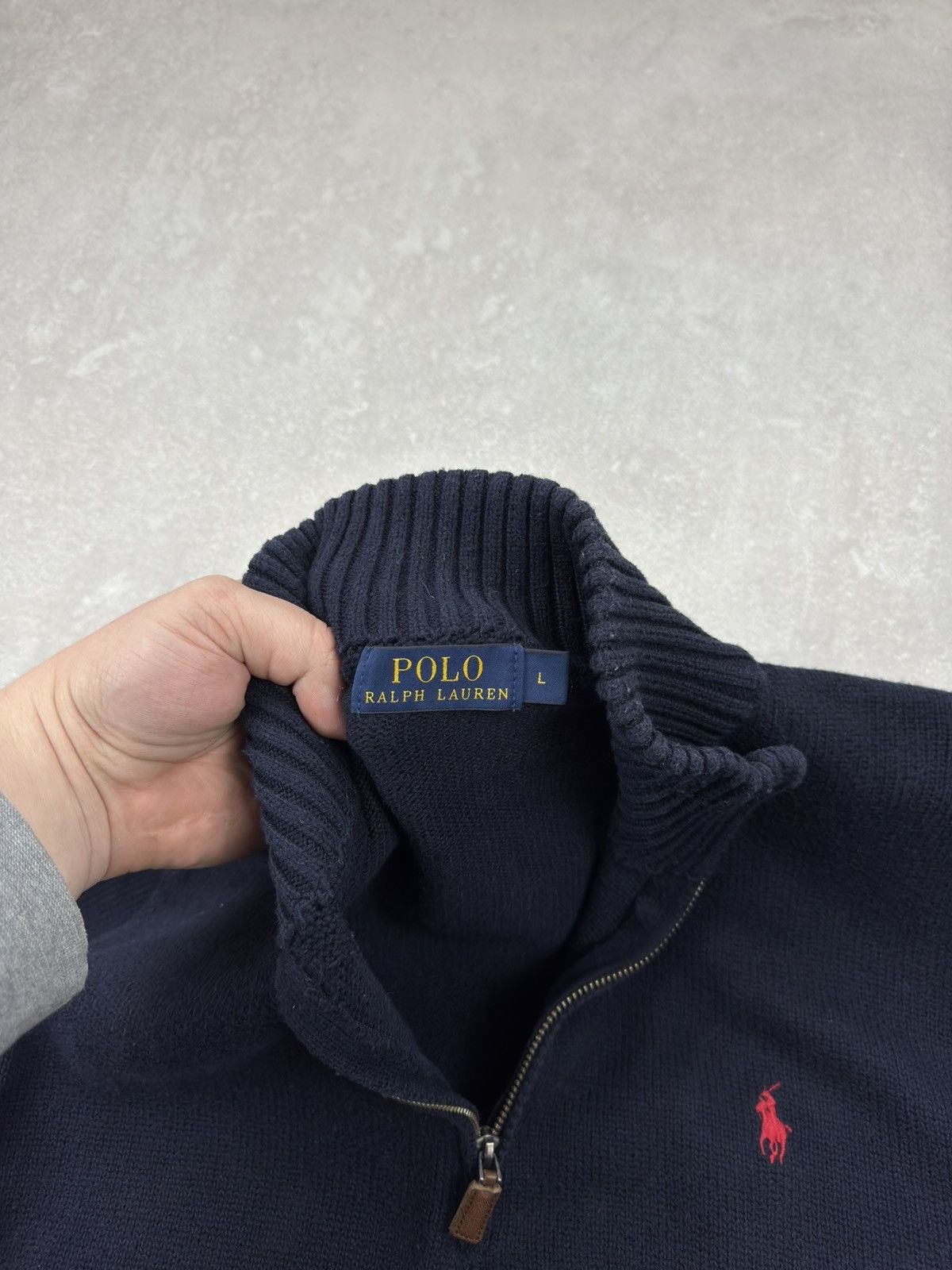 Polo Ralph Lauren Polo Ralph Lauren 1/4 Zip Cotton Sweater Long Sleeve Mens Size US L / EU 52-54 / 3 - 6 Thumbnail