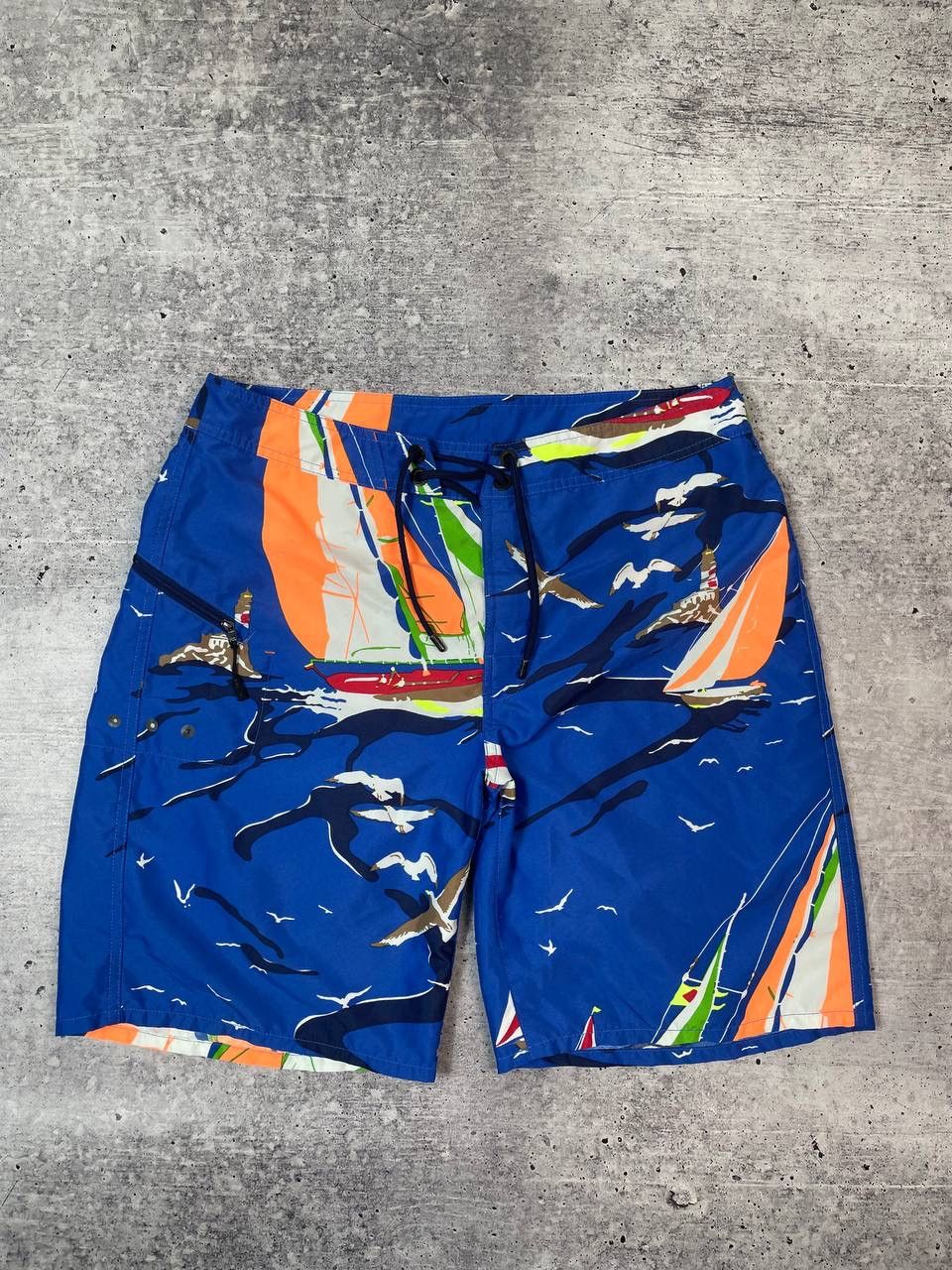 Polo Ralph Lauren Polo Ralph Lauren RLX Printed Swim Shorts Y2K Size US 34 / EU 50 - 1 Thumbnail