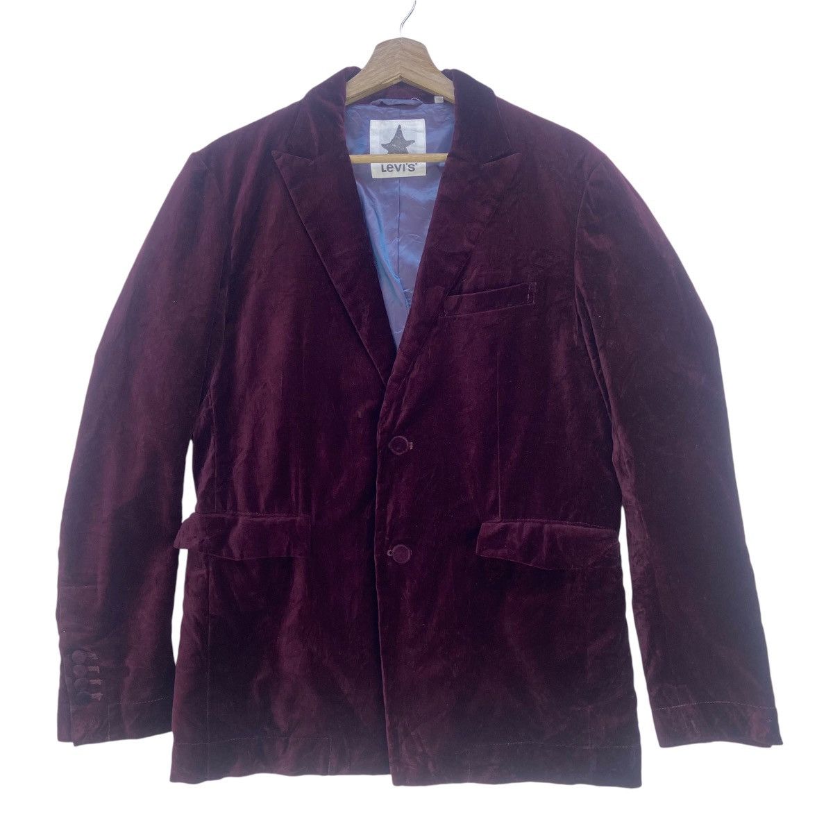 Levi's × Velvet Levi’s Black Velvet Maroon Stylish Jacket Size US S / EU 44-46 / 1 - 1 Thumbnail