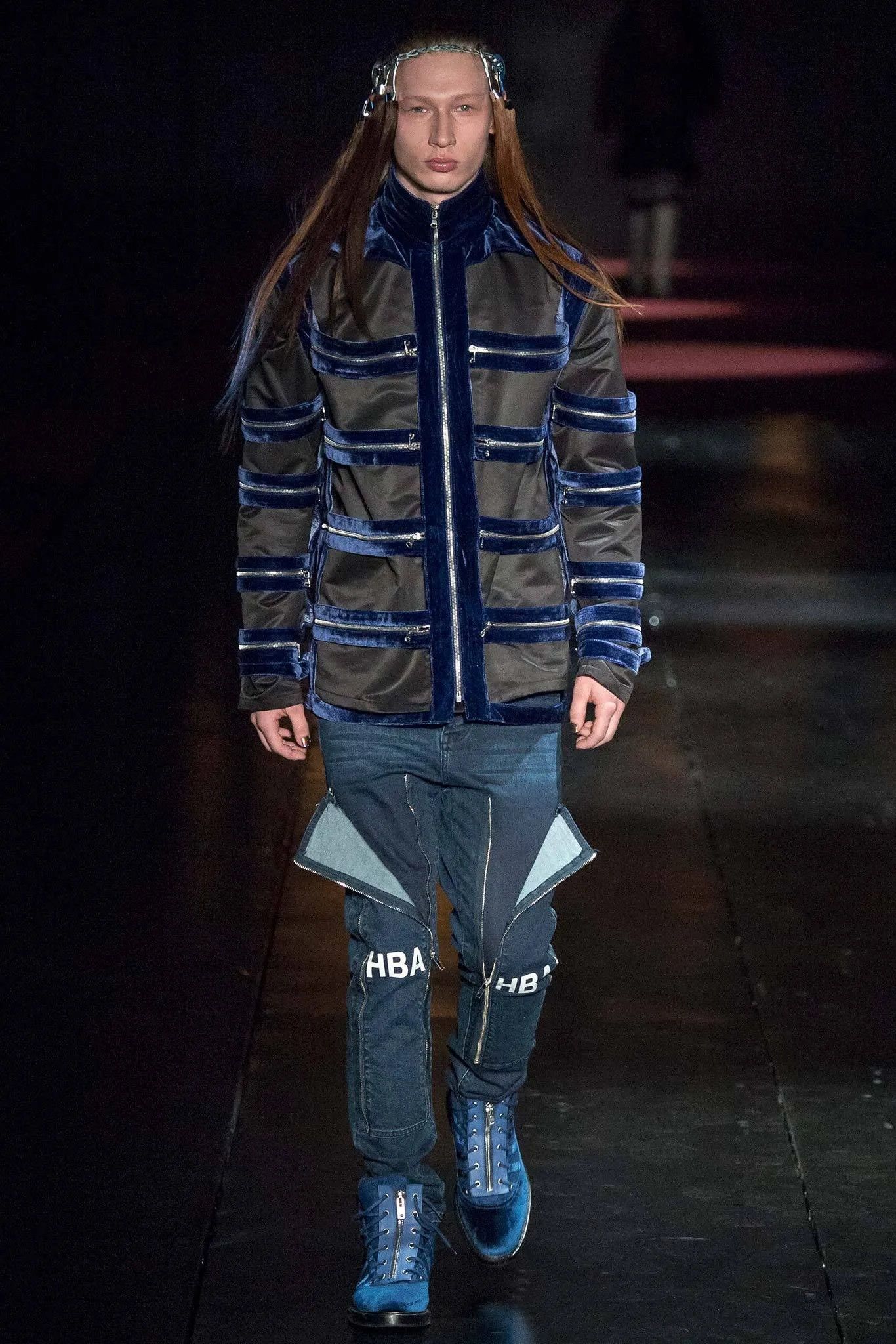 Hood By Air Hood By Air - F/W 14 - Velvet Skeleton Cage Jacket Size US M / EU 48-50 / 2 - 1 Thumbnail