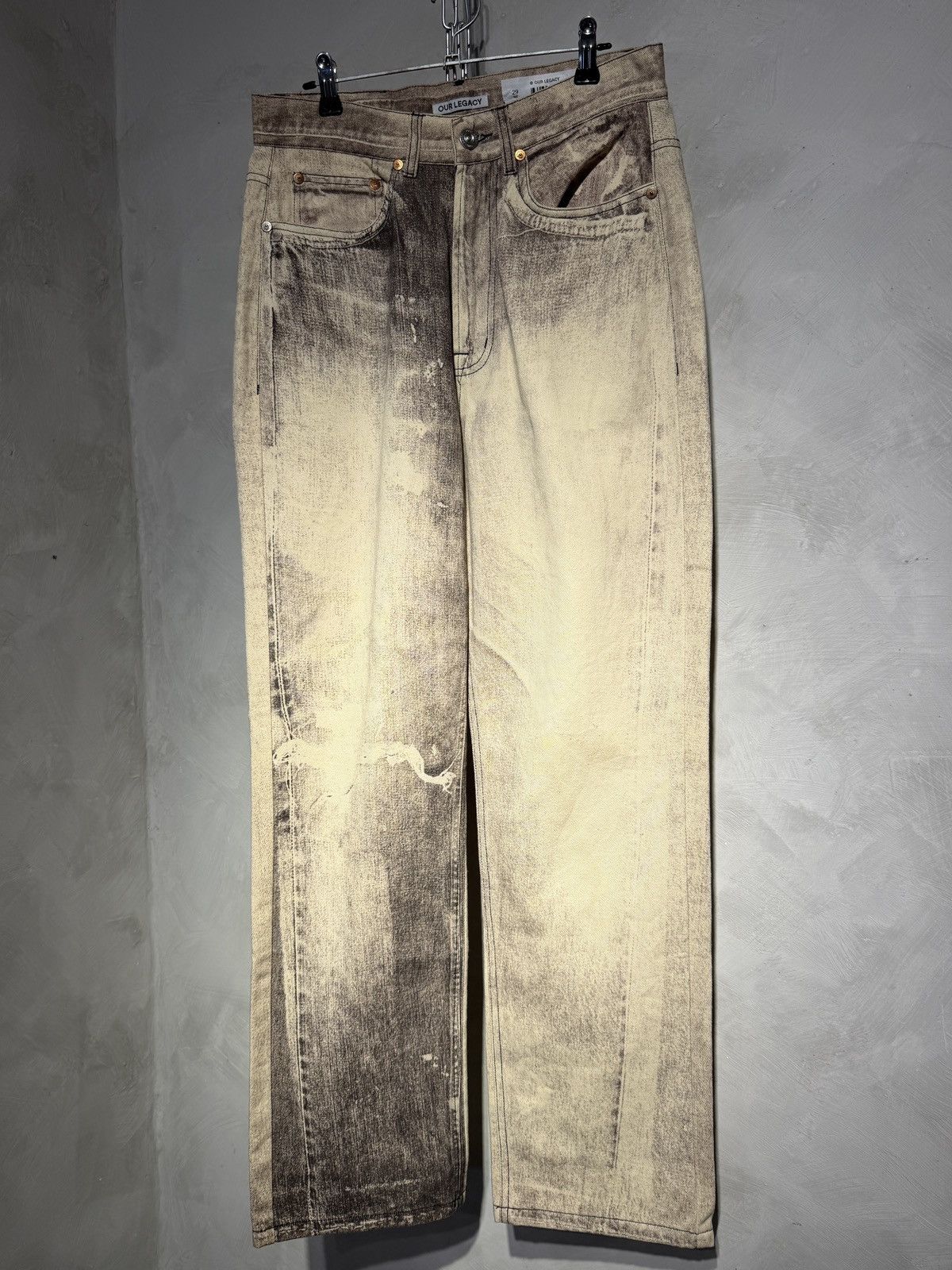 Our Legacy OUR LEGACY THIRD CUT DIGITAL CHALK FLOWER PRINT JEANS