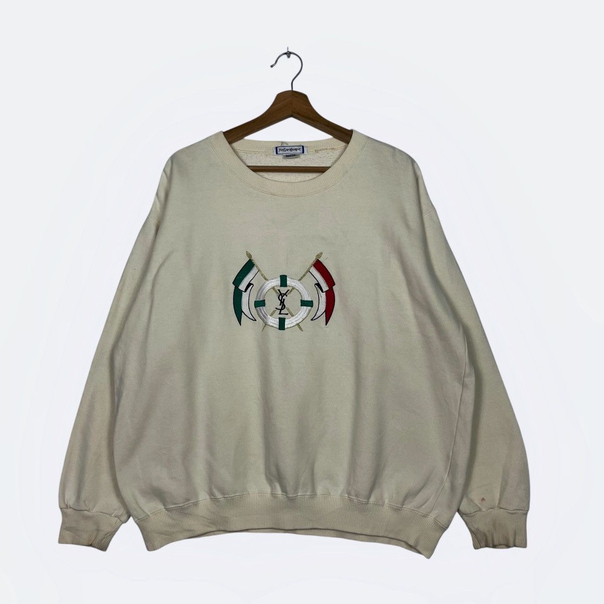 Vintage Yves Saint Laurent Big Logo Sweatshirt