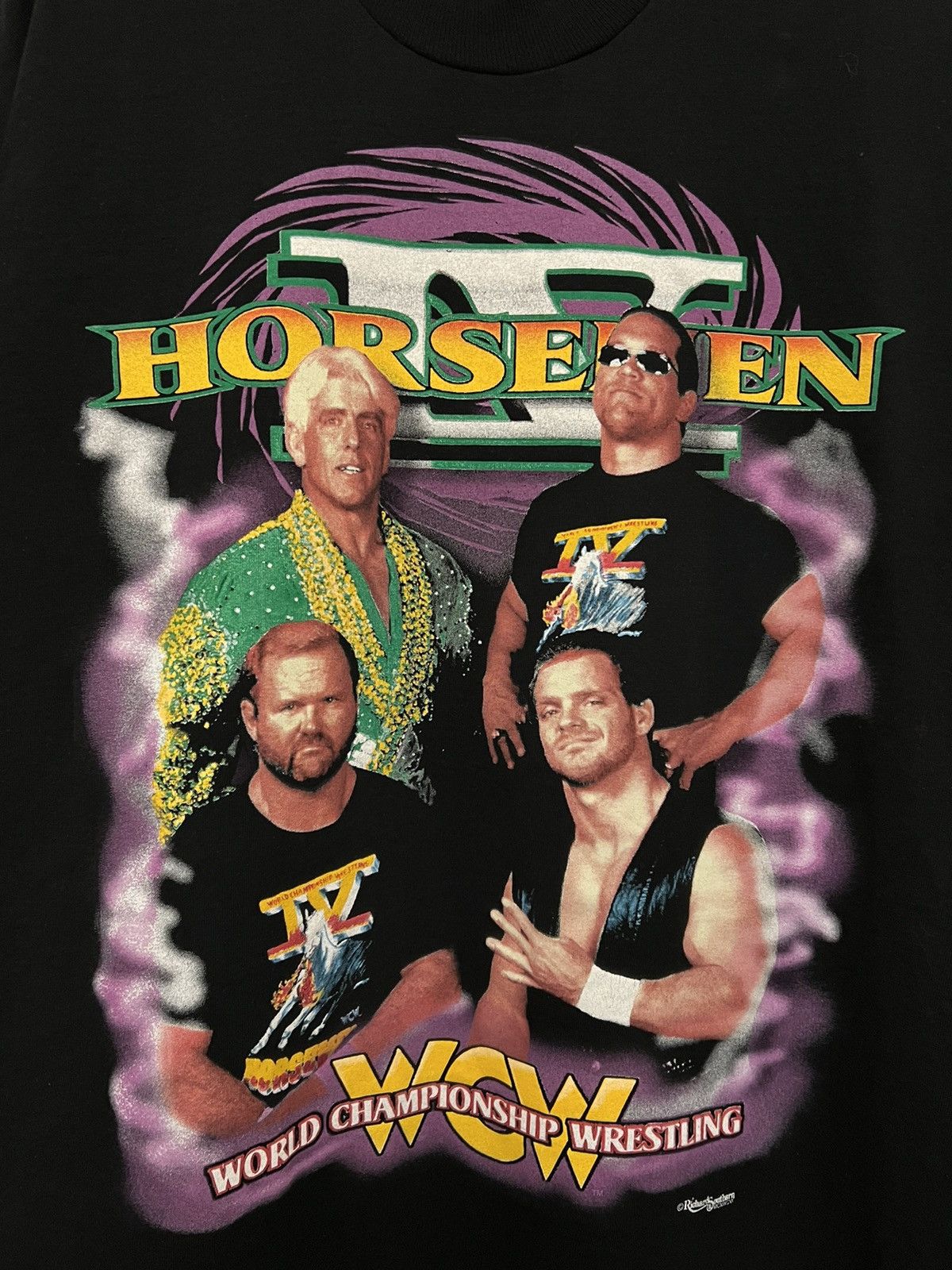 Vintage × WWE Vintage WWF 4 Horsemen Tee Ric Flair Chris Benoit Size US XL / EU 56 / 4 - 4 Thumbnail