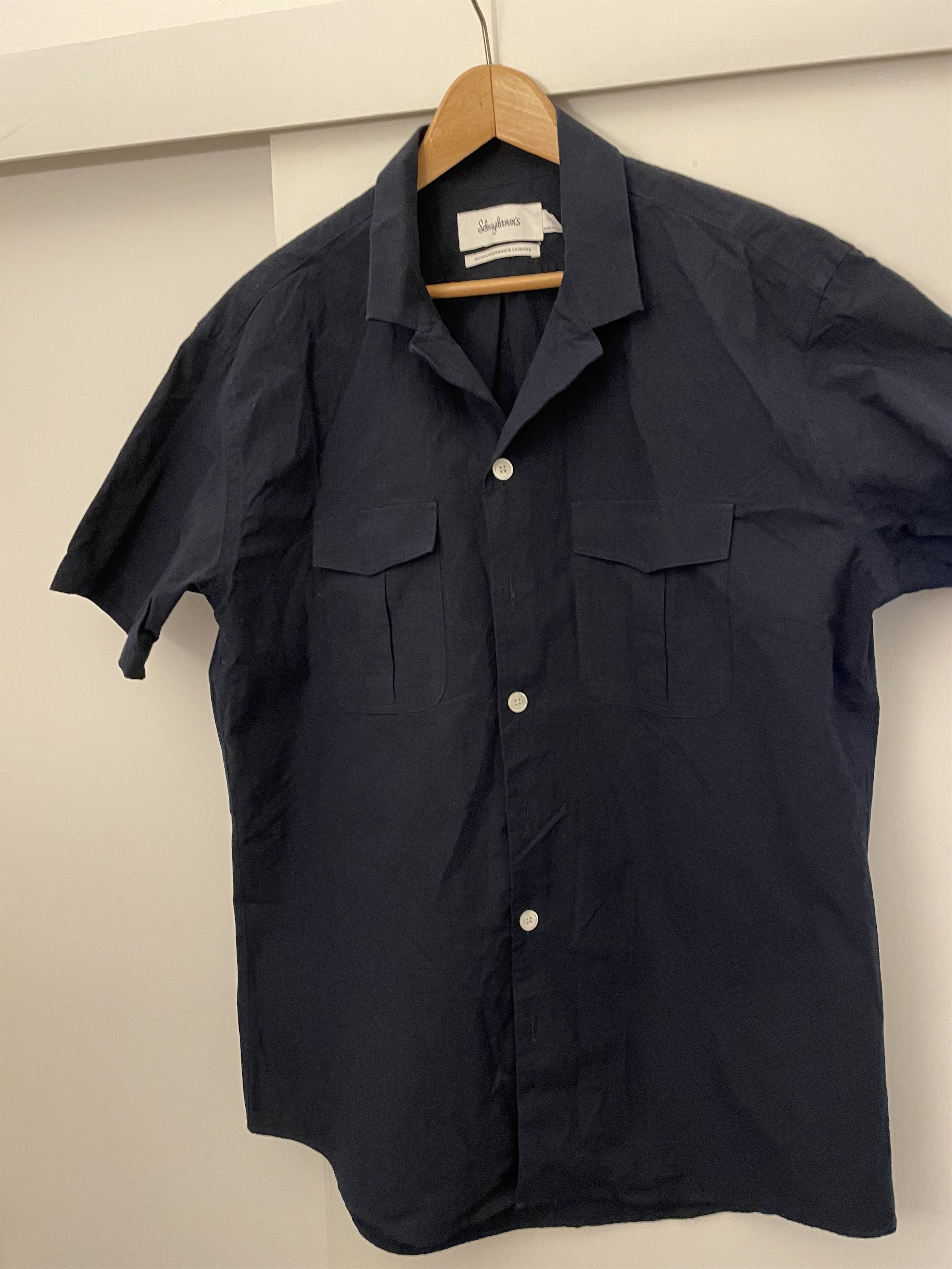 Schnaydermans Stiff cotton short sleeve shirt Size US XL / EU 56 / 4 - 1 Thumbnail