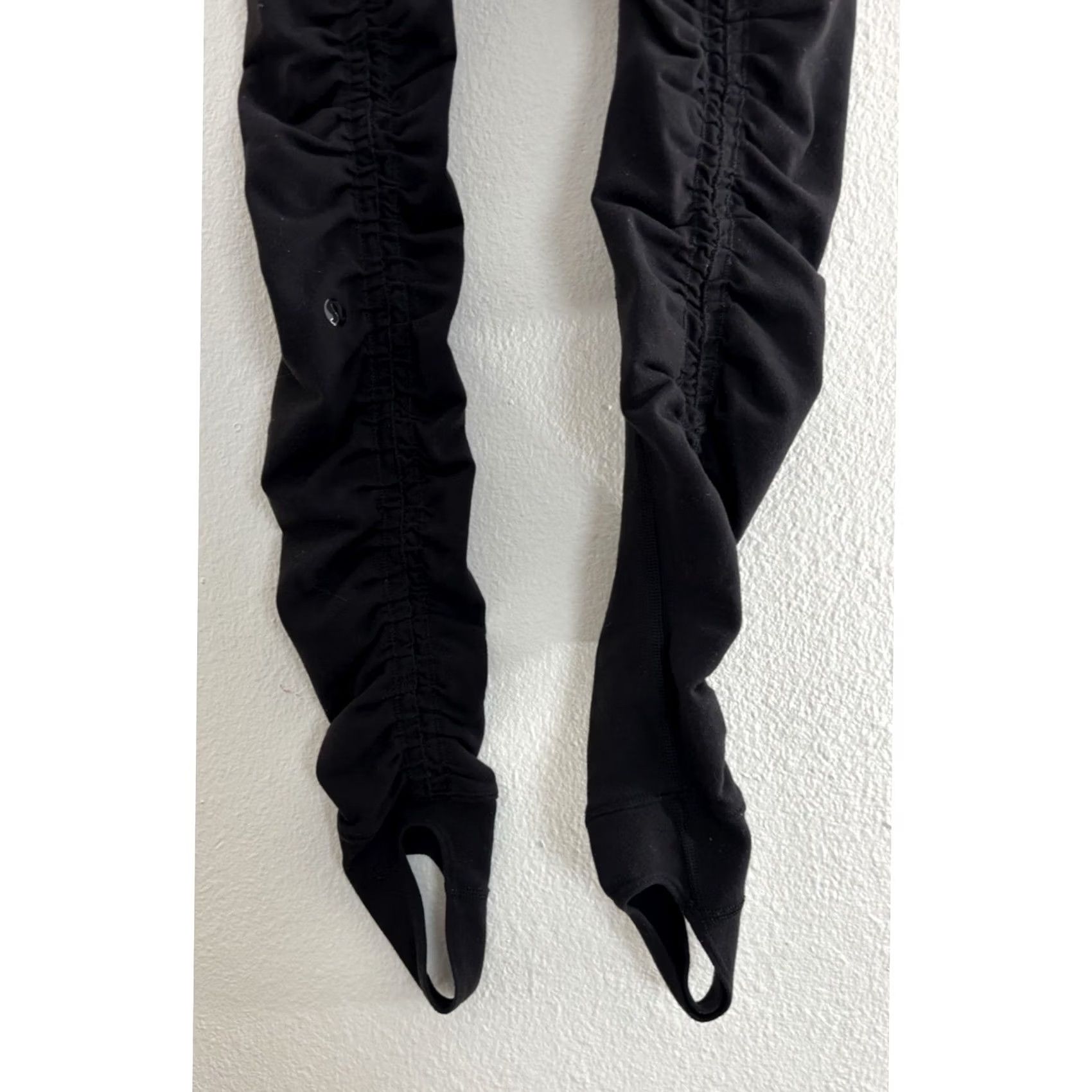 Lululemon Lululemon Ankle Womens 4 Black Tip Stirrup Leggings Gray Colorblock Knit Size Size 27" / US 4 / IT 40 - 6 Thumbnail