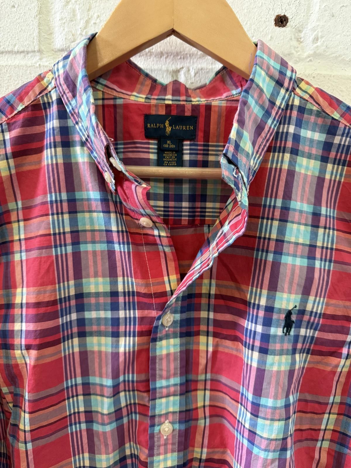 Polo Ralph Lauren Ralph Lauren Classic Fit Plaid Shirt Size US XL / EU 56 / 4 - 2 Thumbnail