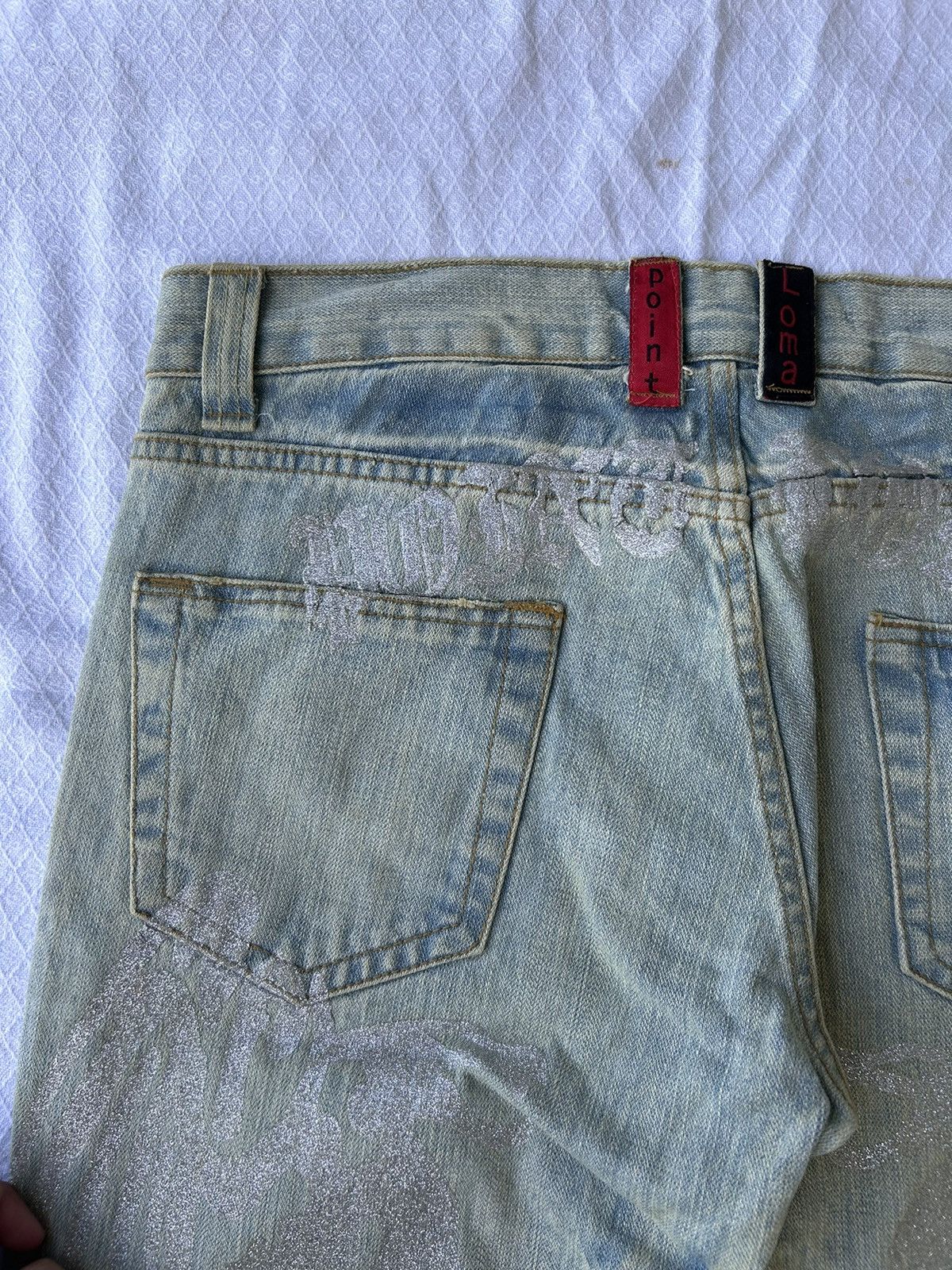 If Six Was Nine 💸BINDINGOFFER💸Limited japanese faded wash dragon denim jeans Size US 34 / EU 50 - 6 Thumbnail