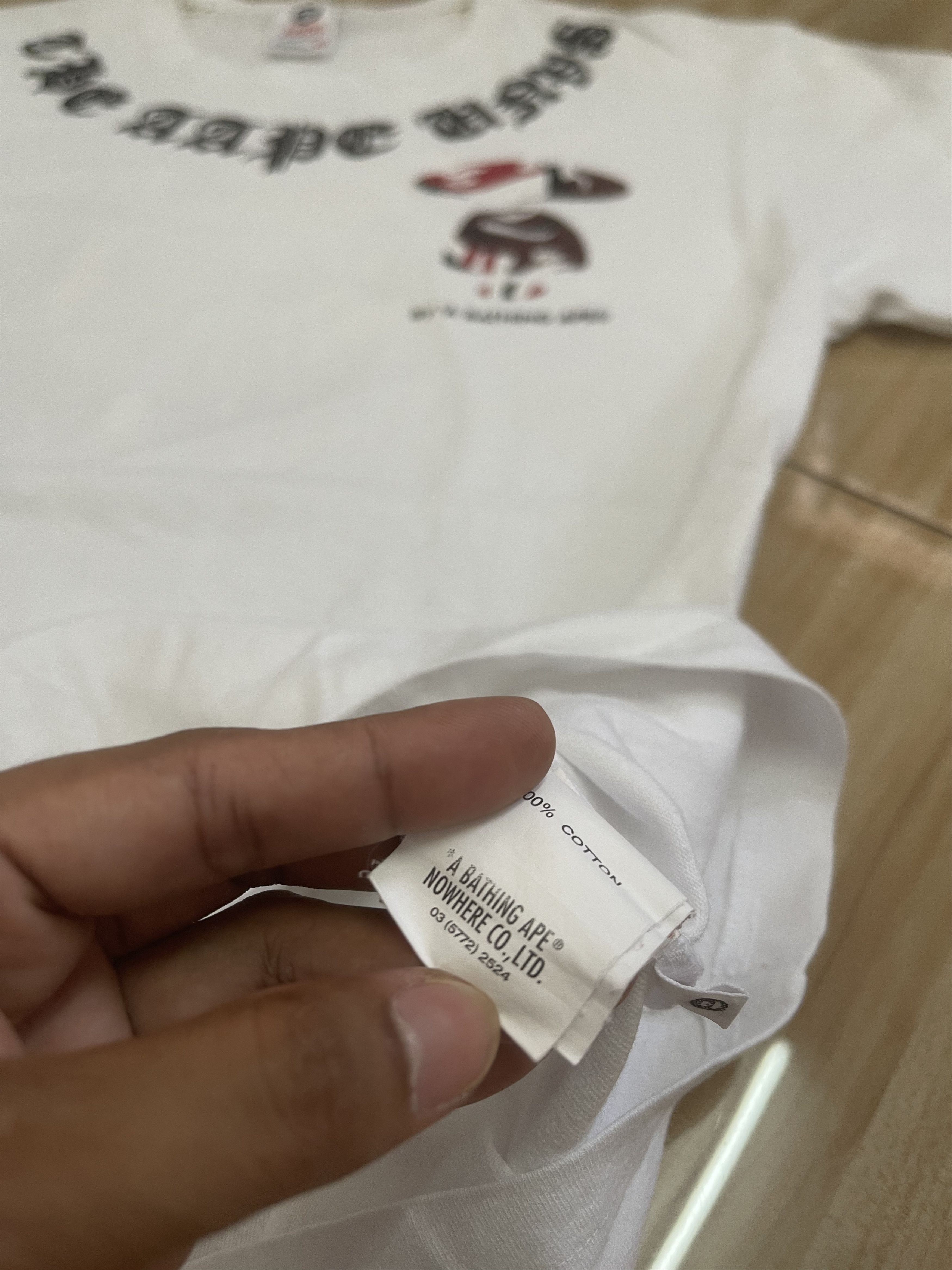 Aape Bathing ape white tee Size US L / EU 52-54 / 3 - 6 Thumbnail