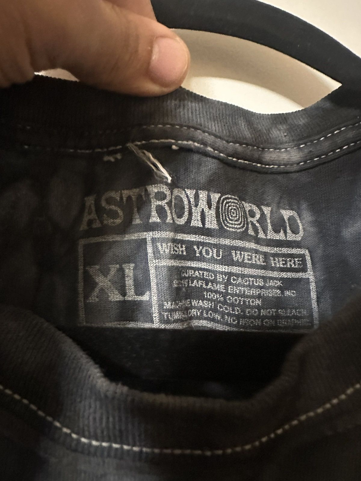 Travis Scott AstroWorld tour merch wish you were here tee shirt tie dye Size US XL / EU 56 / 4 - 3 Thumbnail