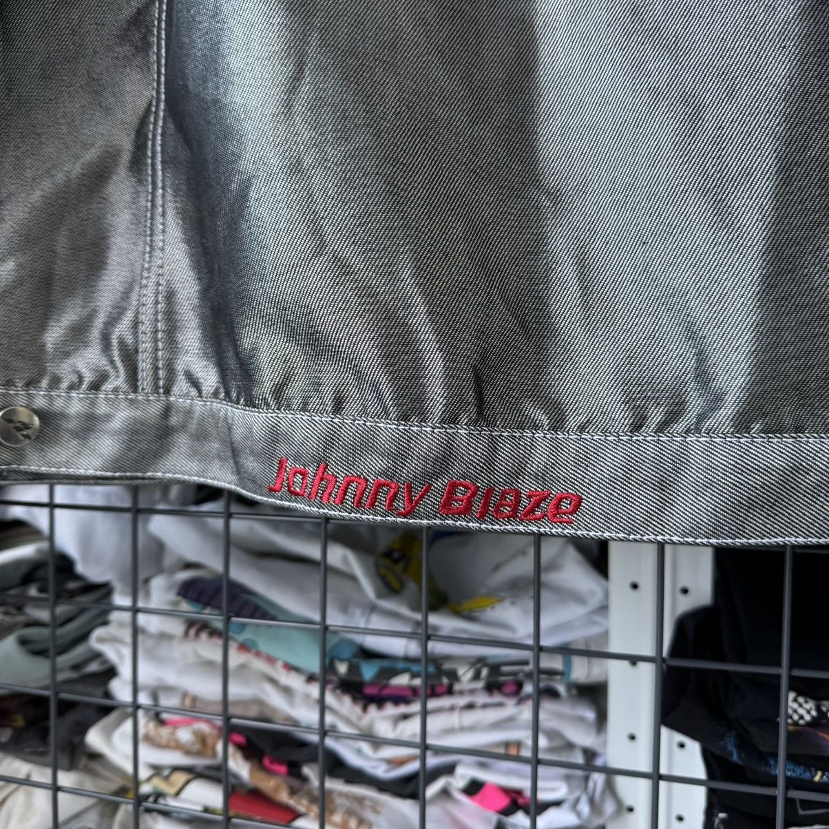 Vintage Rare‼️ Vintage 90s Johnny Blaze Workwear Silver Metal Jacket Size US L / EU 52-54 / 3 - 7 Thumbnail