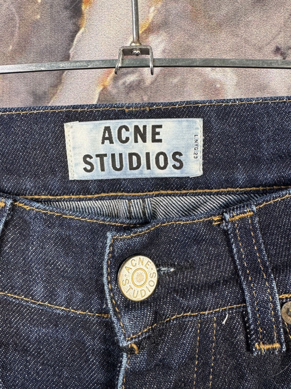 Acne Studios Acne Studios Dark Wash Straight Leg Jeans Mens Premium Size US 32 / EU 48 - 7 Thumbnail