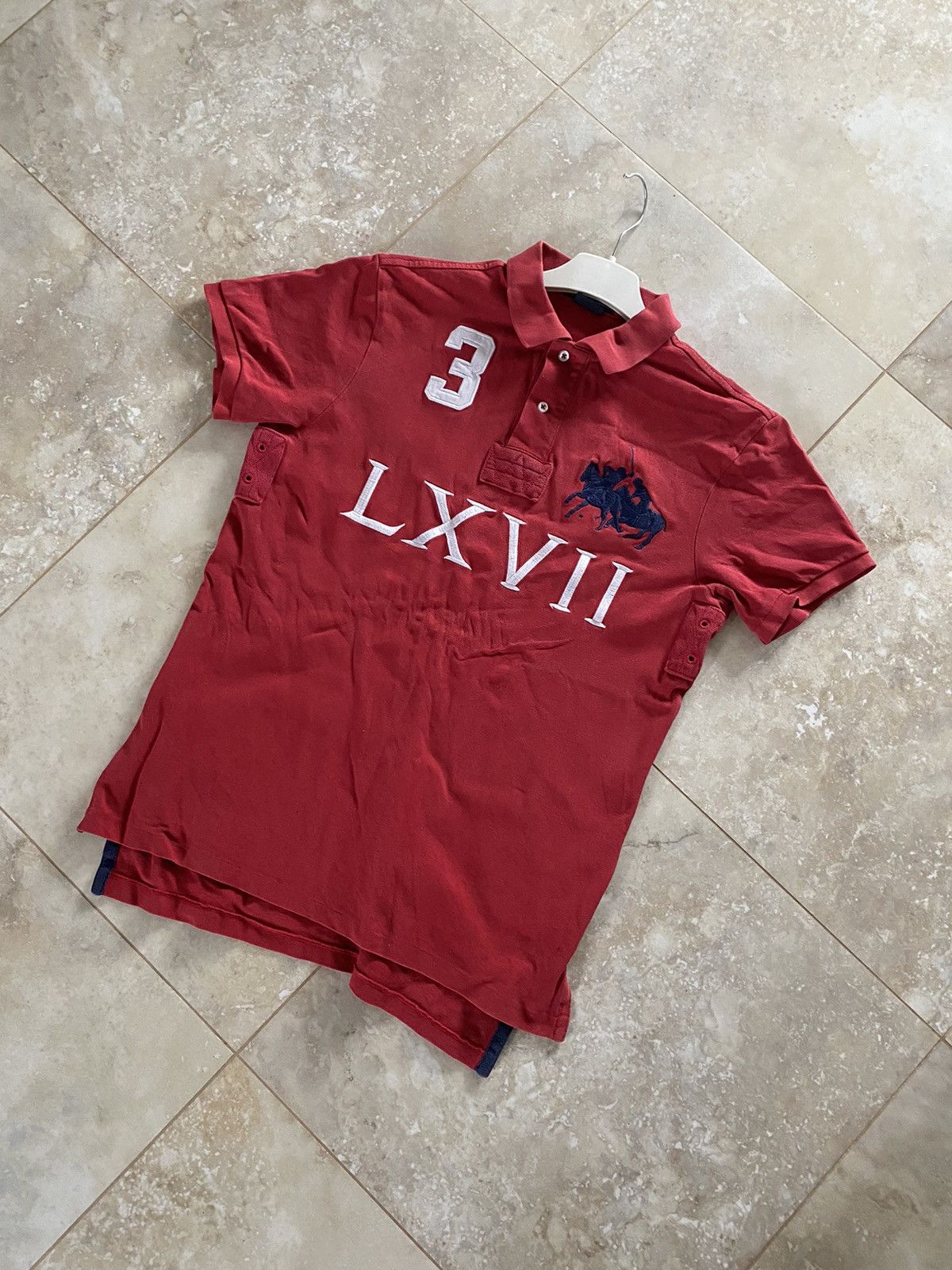Polo Ralph Lauren Vintage Crazy Polo Ralph Lauren LXII#3 Big Logo Polo T-Shirt Size US M / EU 48-50 / 2 - 5 Thumbnail