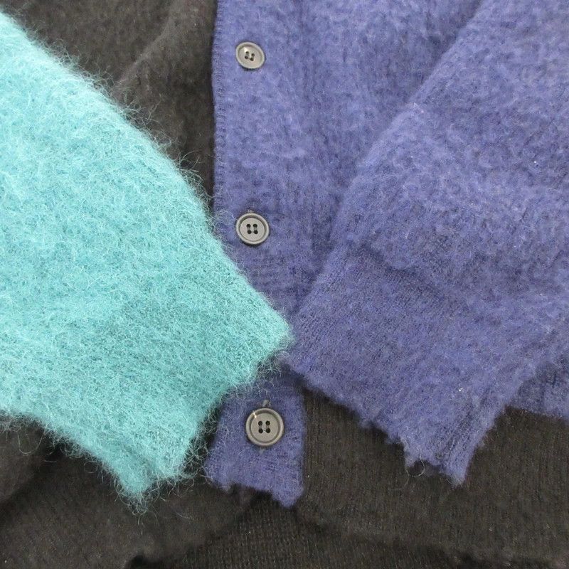 Yohji Yamamoto syte Yohji Yamamoto COLOR PANELING MOHAIR CARDIGAN Size US L / EU 52-54 / 3 - 7 Thumbnail
