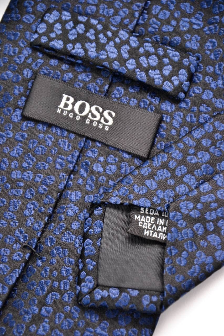 Hugo Boss HUGO BOSS Silk tie Dark Blue Size ONE SIZE - 5 Thumbnail