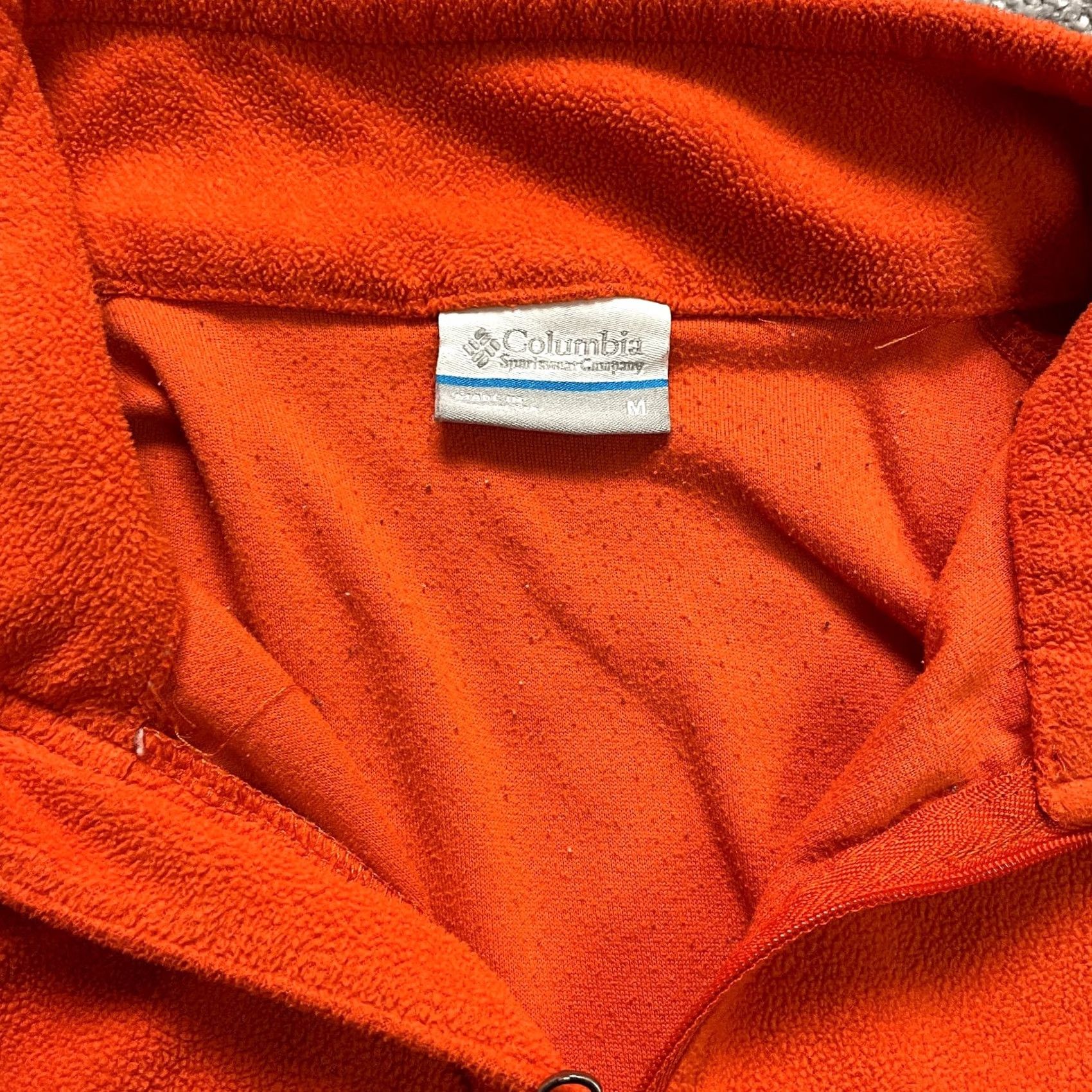 Vintage Columbia Jacket Mens M Orange 1/4 Zip Pockets Fleece Hiking Outdoor Solid Shirt Shoes? Size US M / EU 48-50 / 2 - 5 Thumbnail