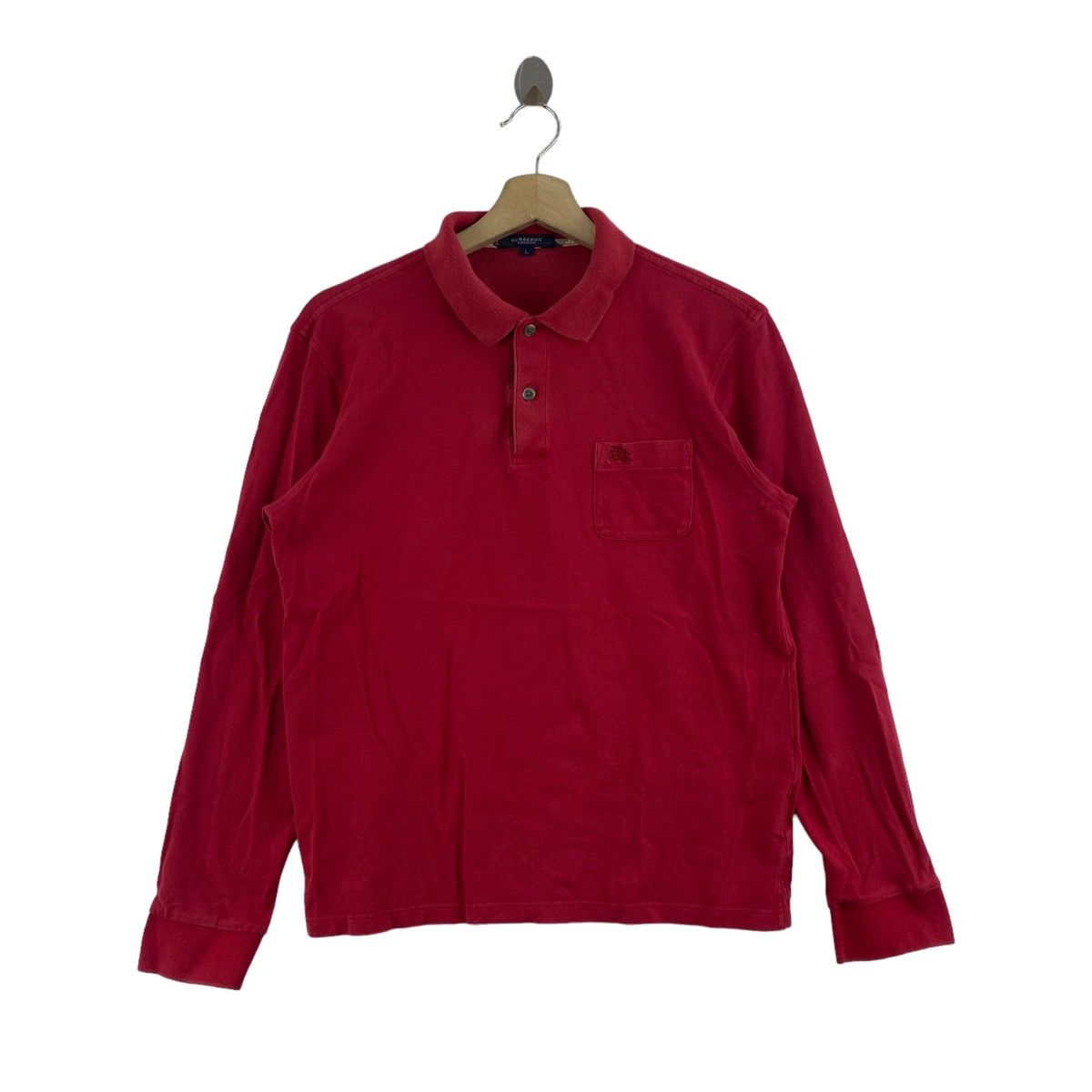 Burberry × Vintage Vintage BURBERRYS LONDON Small Embroidered Logo Button Up Size US L / EU 52-54 / 3 - 1 Thumbnail