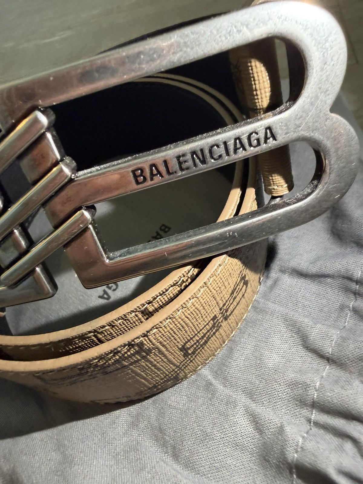 Balenciaga Balenciaga Big Double B Monogram Belt Size 30 - 3 Thumbnail