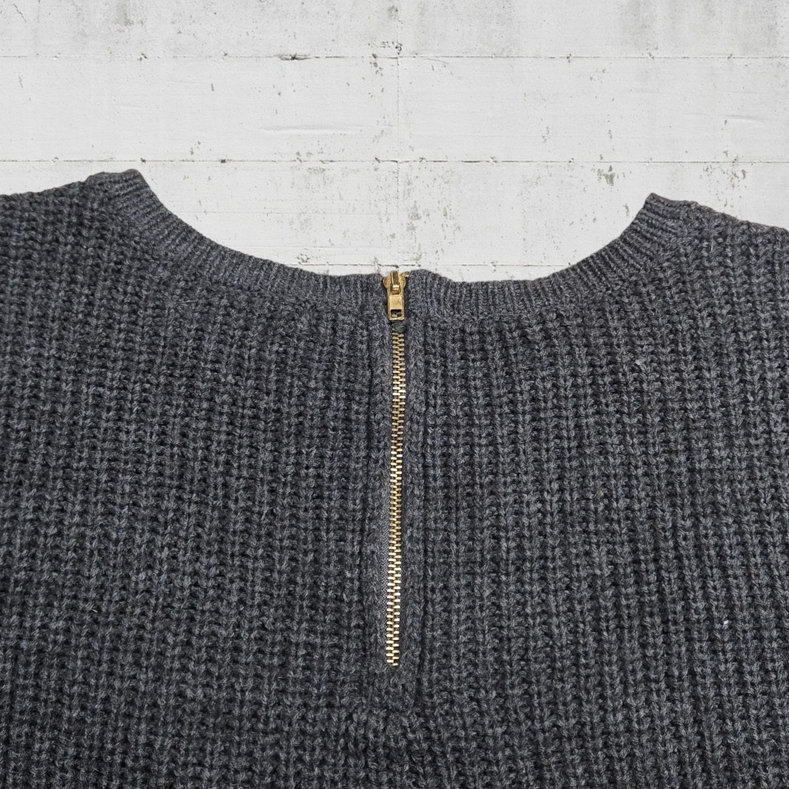 Other Gray Knit Crewneck Mini Flared Sweater Dress Size Small Size S / US 4 / IT 40 - 8 Thumbnail
