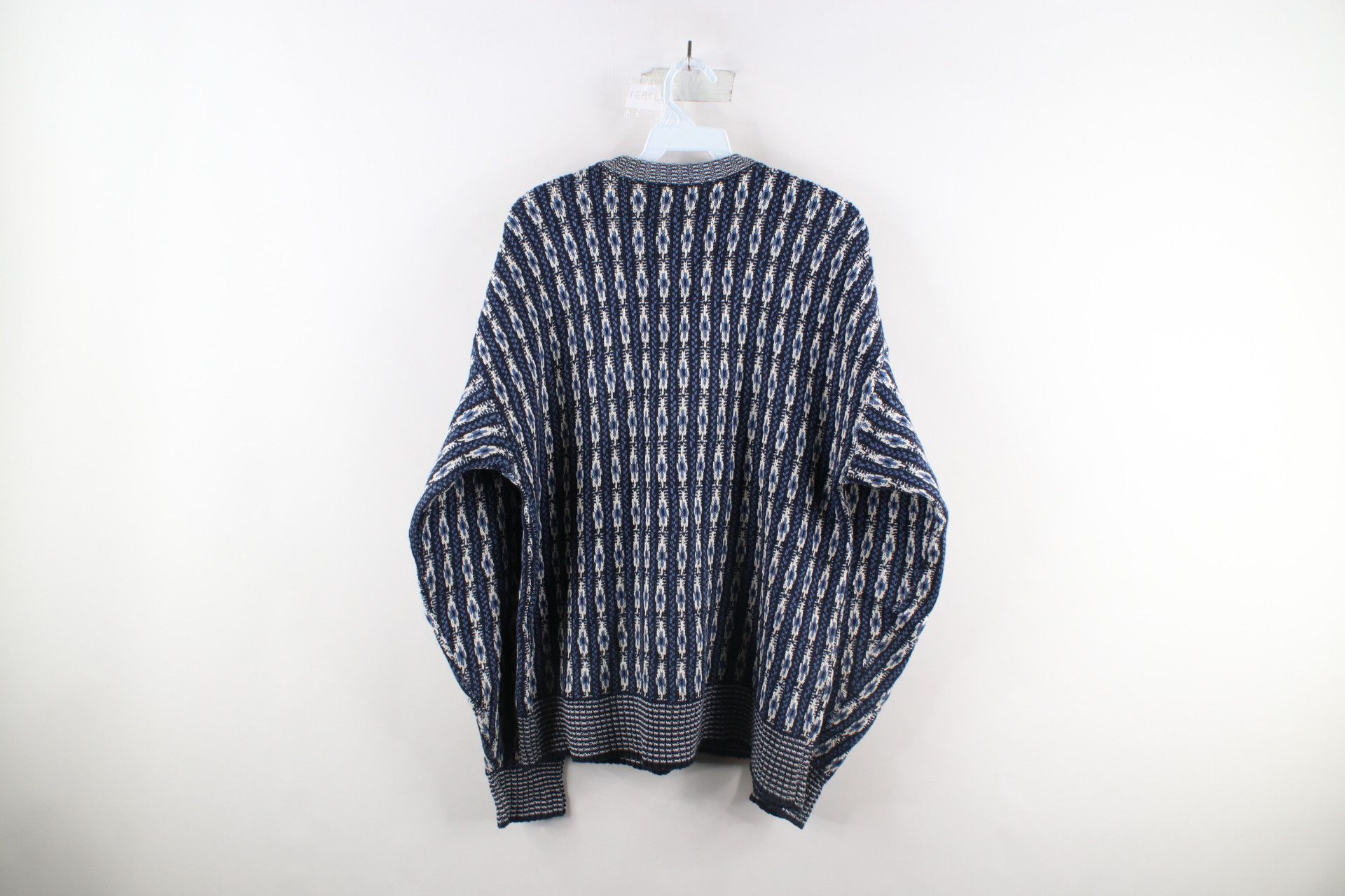 Vintage Vintage 90s Coogi Style Striped Knit Cosby Dad Sweater Size US L / EU 52-54 / 3 - 6 Thumbnail
