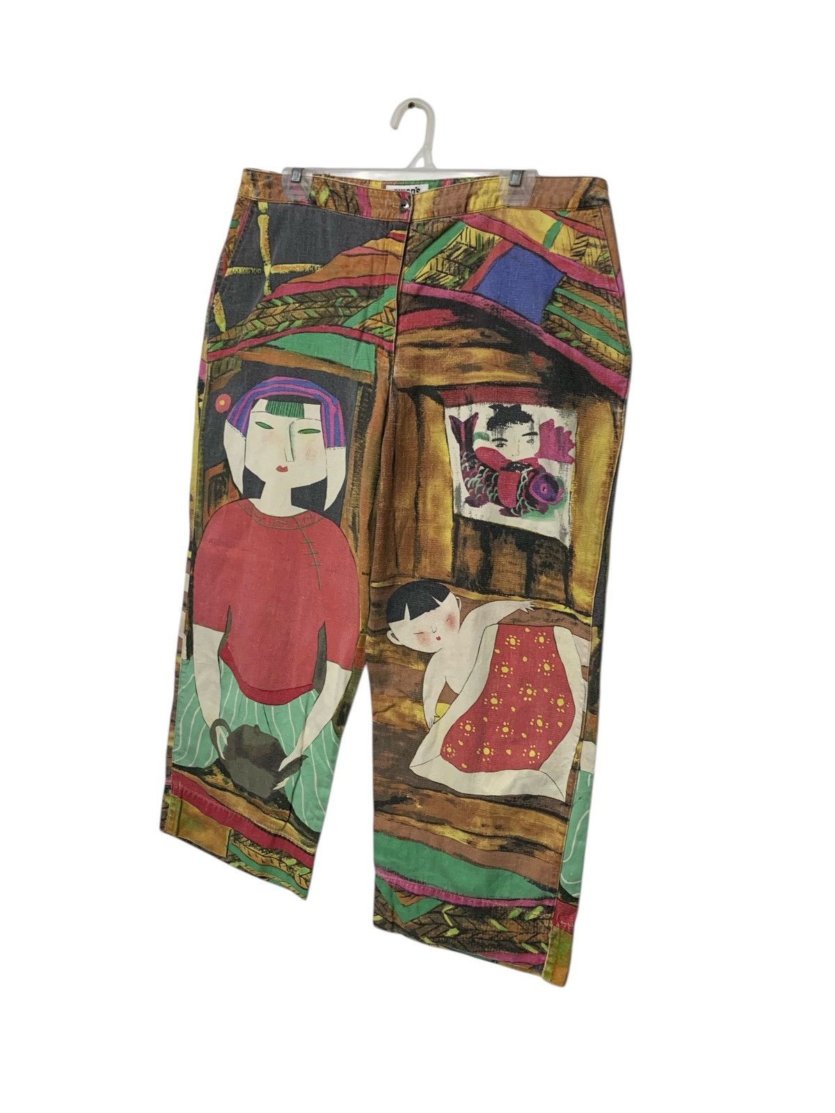Other Vintage 90's Art Fullprint Chico's Design Pants Size 34" / US 12 / IT 48 - 2 Thumbnail