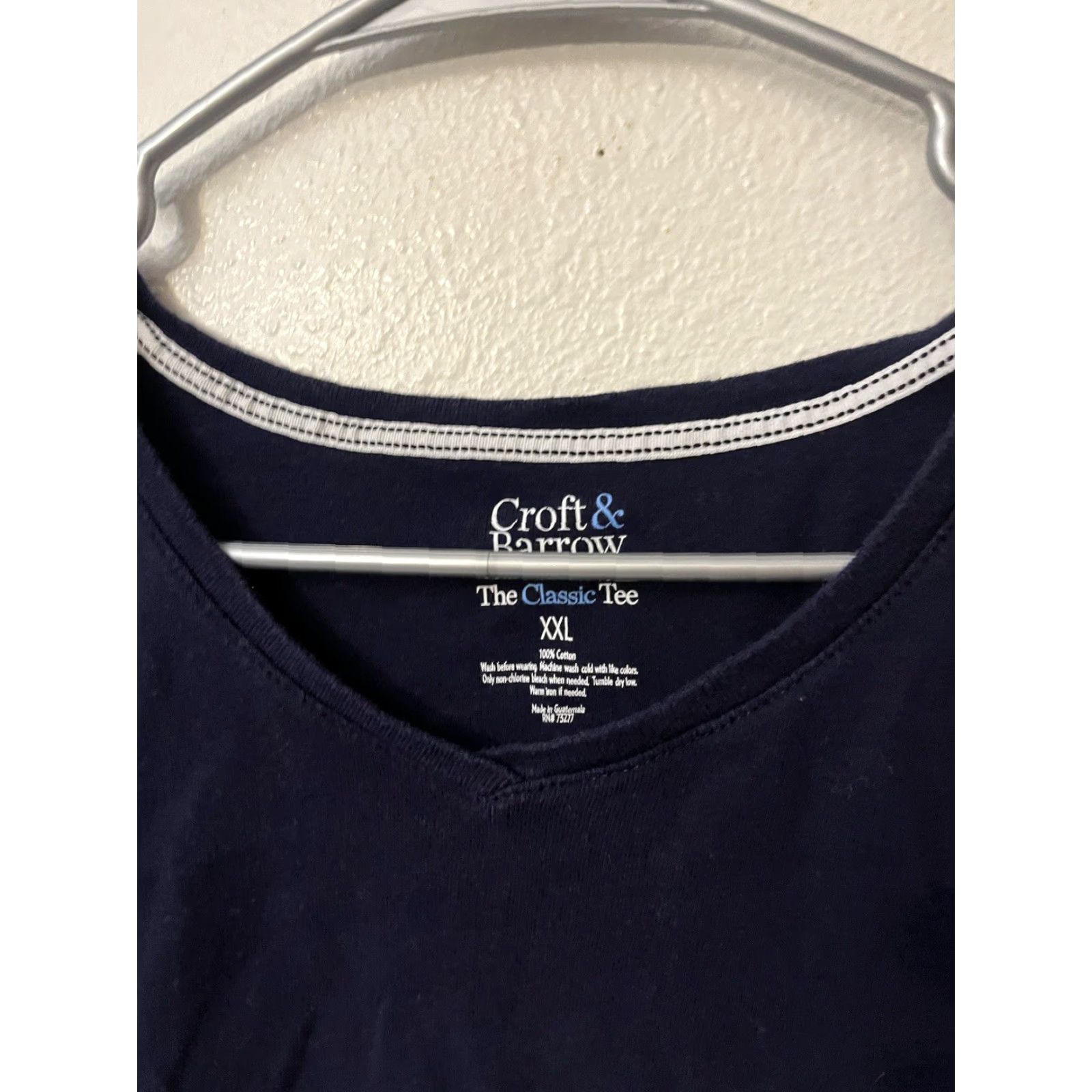 Croft & Barrow CROFT & BARROW Women's Classic V-Neck T-Shirt 2XL Blue Casual Top Size XXL / US 16-18 / IT 52-54 - 2 Thumbnail