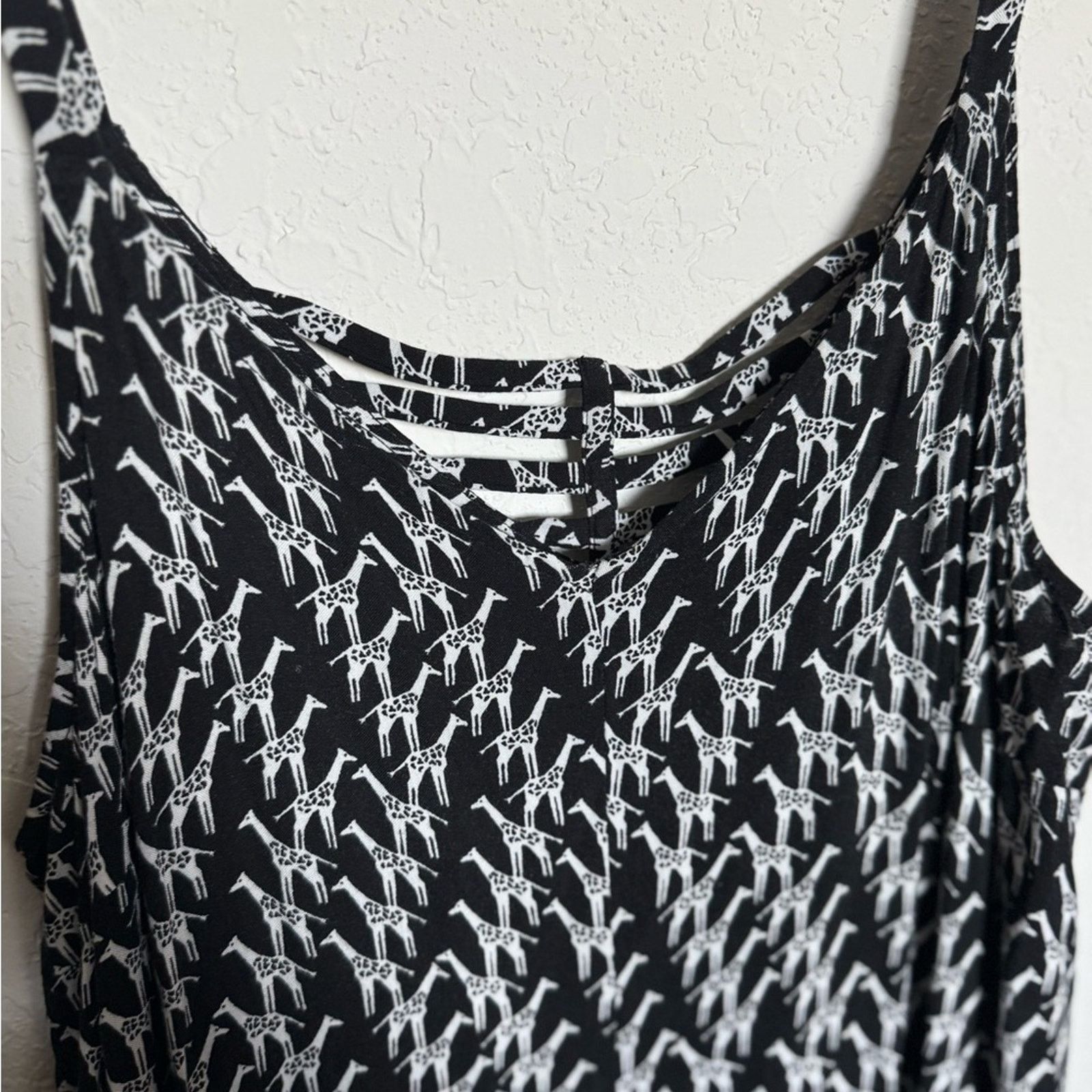 Other L-Vintage MK Black and White GIRAFFE Women's Romper Dress Size L / US 10 / IT 46 - 3 Thumbnail