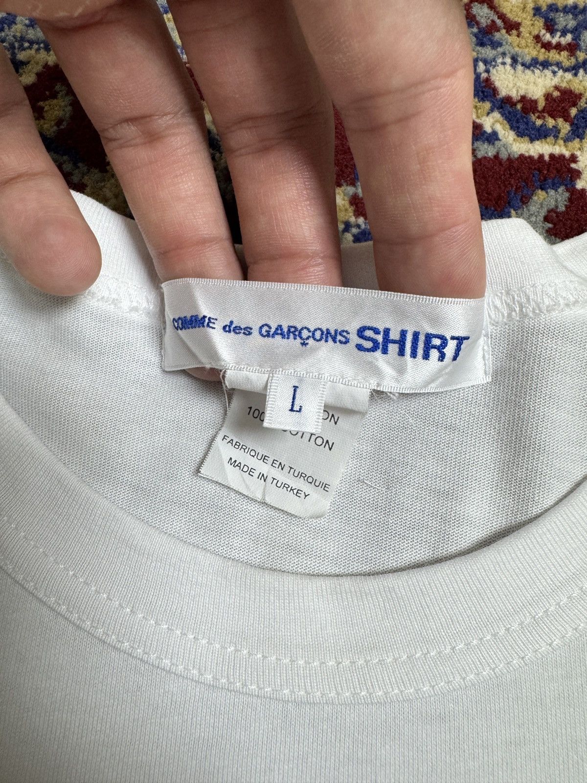 Comme des Garcons SHIRT × Kaws Kaws X CDG Comme Des Garcons Shirt tee artist graffiti RARE Size US L / EU 52-54 / 3 - 4 Thumbnail