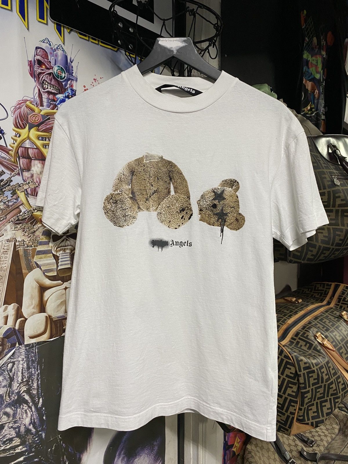 Palm Angels Palm Angels Kill the Bear White T-Shirt Size Small Size US S / EU 44-46 / 1 - 2 Thumbnail