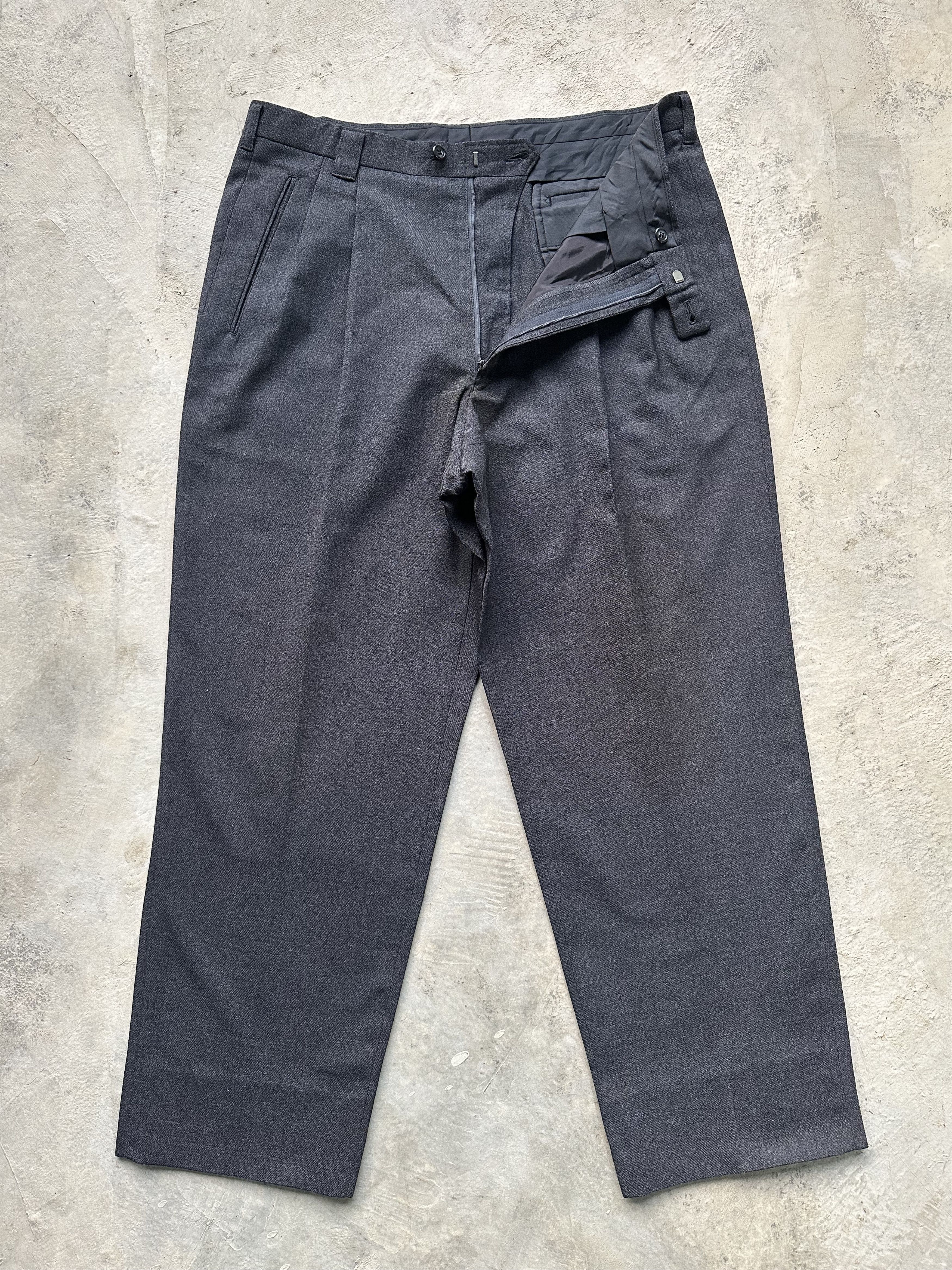 Lanvin Vintage Lanvin Baggy Wide Balloons Wool Trousers Pants Size US 37 - 3 Thumbnail