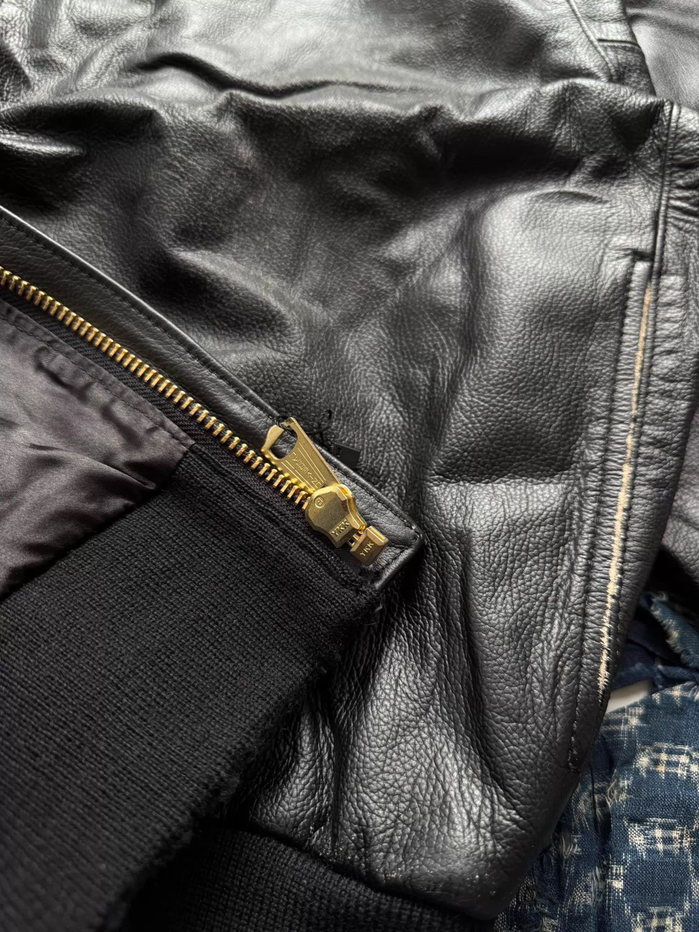 Madness MDNS A2 Cowhide Washed Distressed Aviator Jacket L Black Size US L / EU 52-54 / 3 - 8 Thumbnail