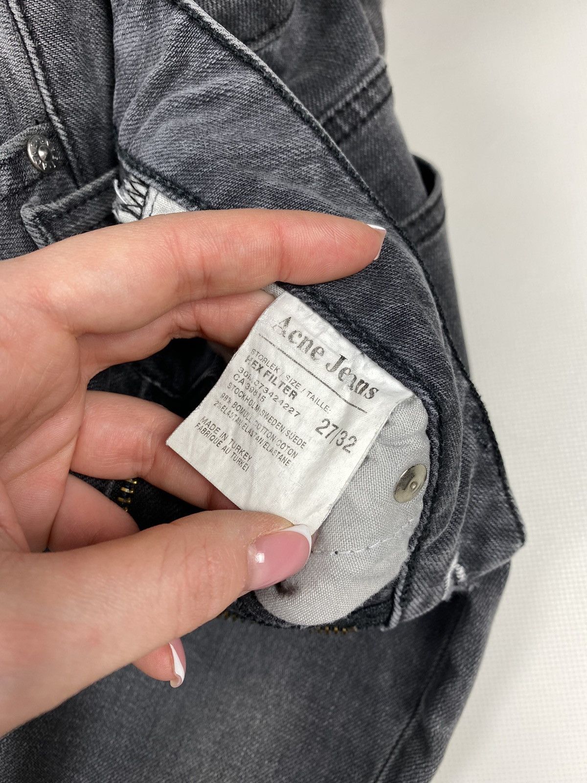 Acne Studios Acne Jeans Hex Filter ladies jeans size 27 / 32 Size 27" / US 4 / IT 40 - 14 Thumbnail
