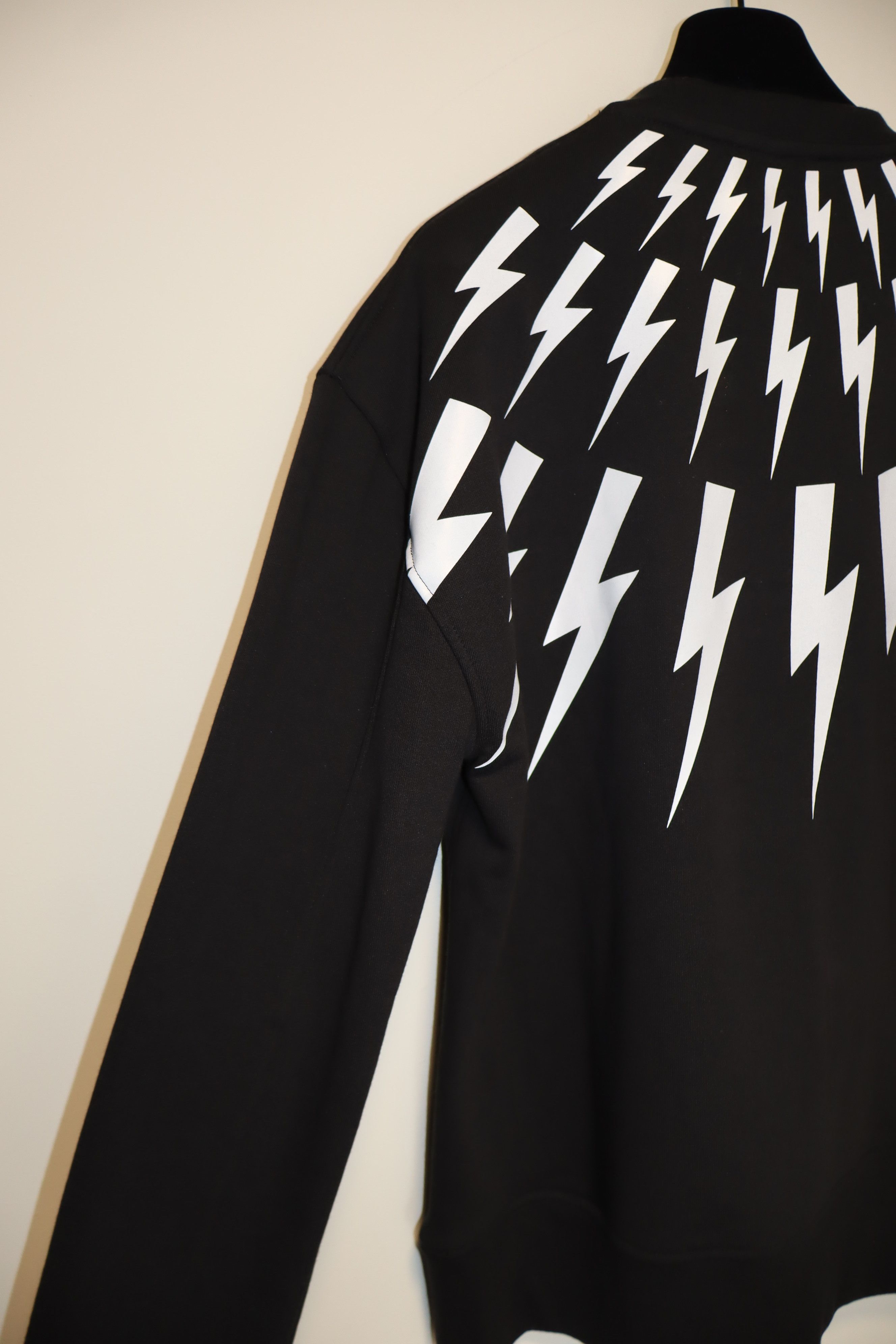 Neil Barrett Oversized thunderbolt print sweatshirt Size US XXS / EU 40 - 8 Thumbnail