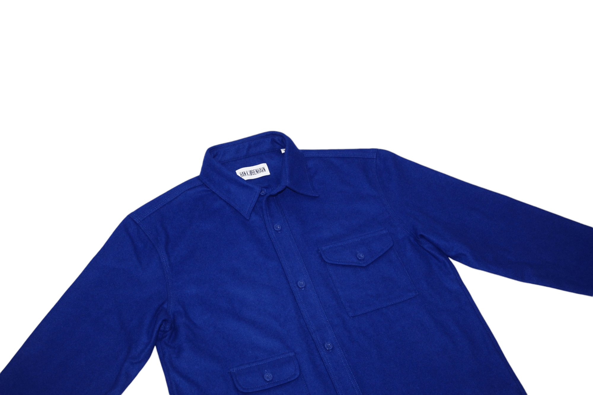 Han Kjobenhavn Han Kjobenhavn blue wool blend overshirt Size US M / EU 48-50 / 2 - 5 Thumbnail