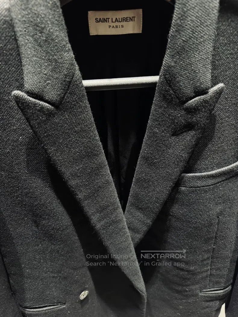 Saint Laurent Paris Saint Laurent Paris Wool Tuxedo Jacket Size XXS / US 00 / IT 34 - 2 Thumbnail