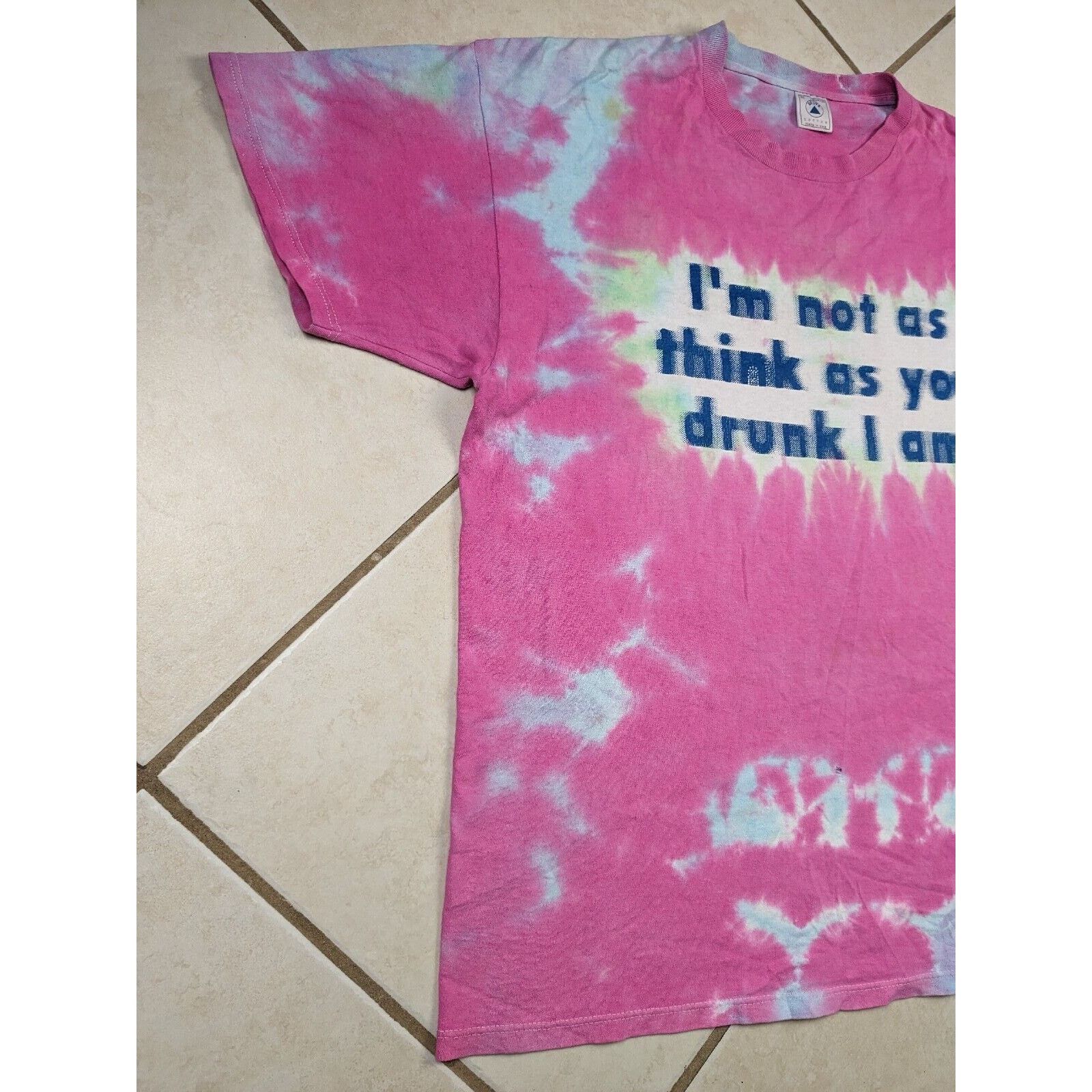 Delta "I’m Not As Think As You Drunk I Am" XL Tie dye Tshirt Delta Size US XL / EU 56 / 4 - 2 Thumbnail