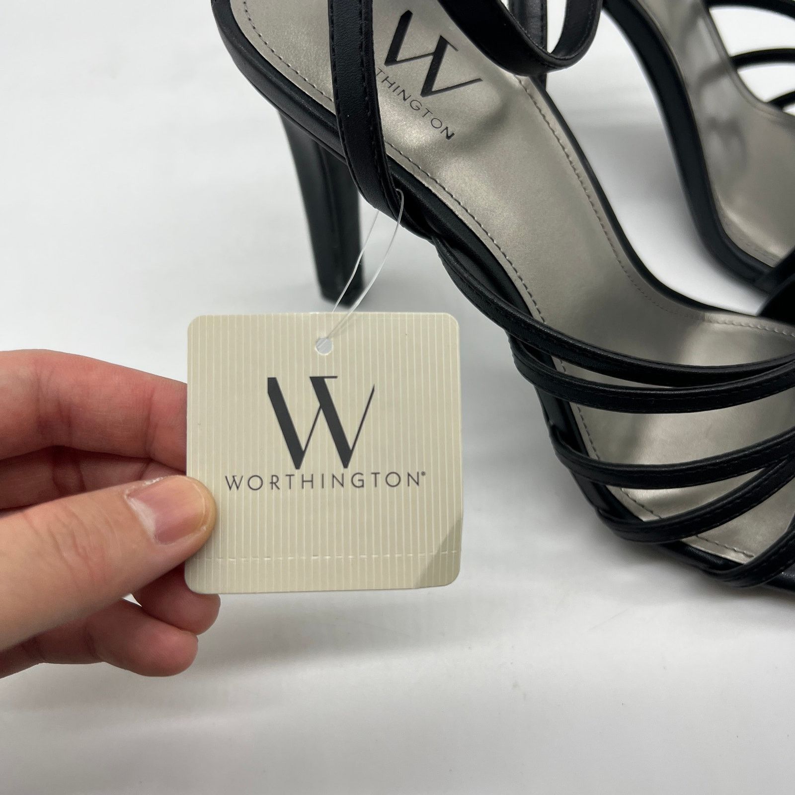 Other Worthington Women Shoes Estero Black Heeled Sandals Size 9M Size US 9 / IT 39 - 4 Thumbnail