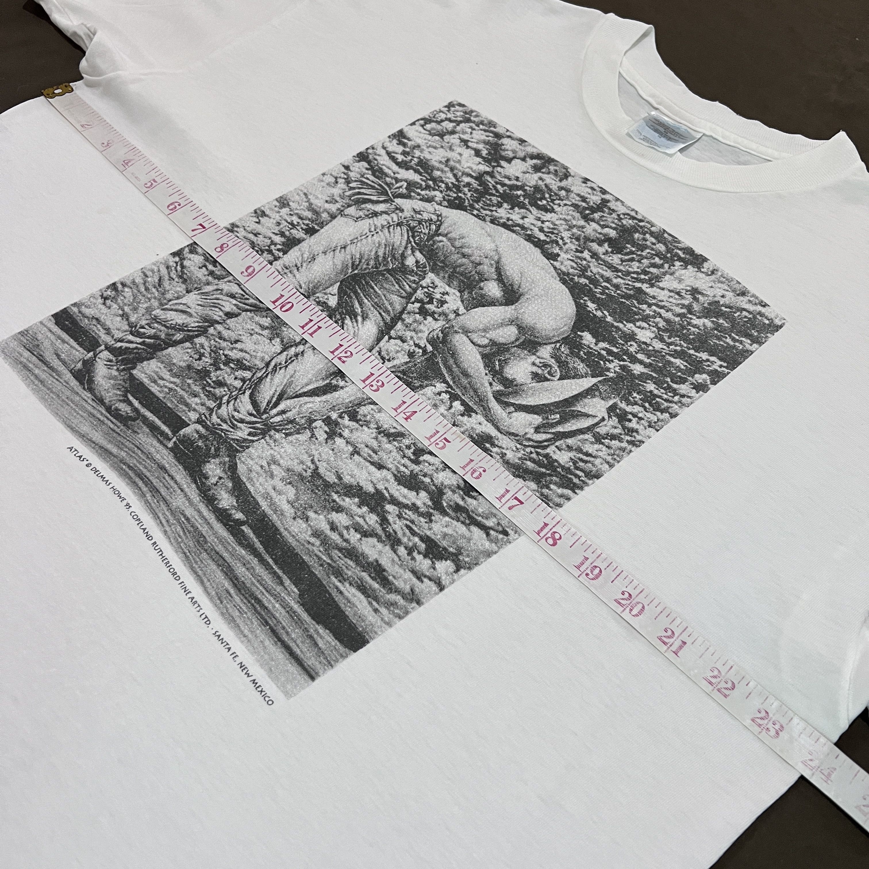 Vintage Vintage 90s Delmas Howe: Rodeo Pantheon "Atlas" Art Tee XL Size US XL / EU 56 / 4 - 12 Thumbnail