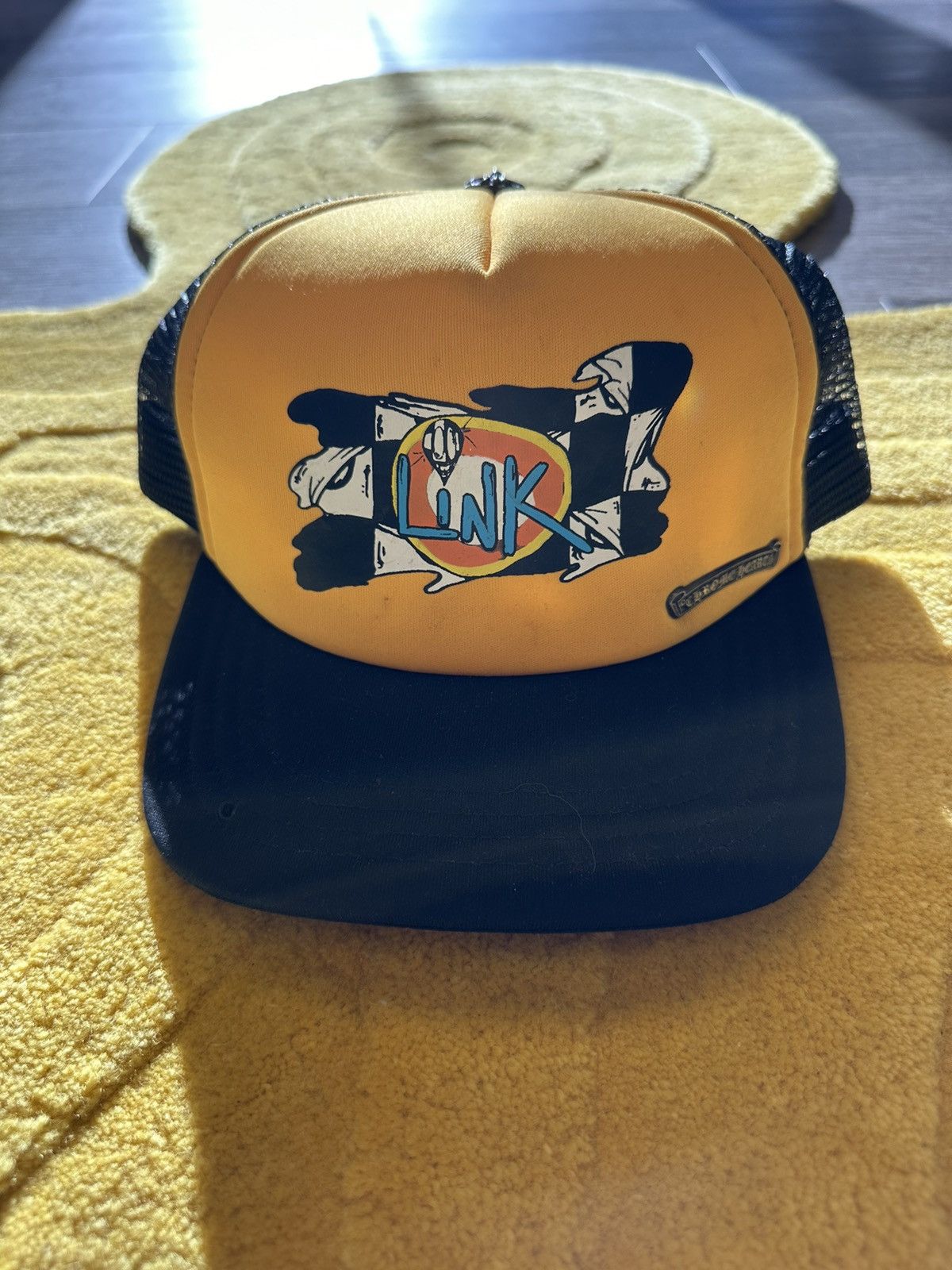 image of Chrome Hearts Link Hat in Yellow, Men's