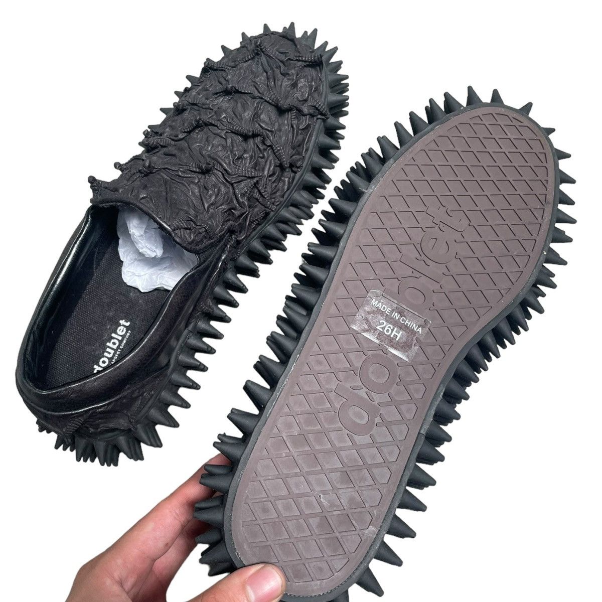 Doublet Doublet spiky shibori pleat slip ons Size US 9 / EU 42 - 6 Thumbnail