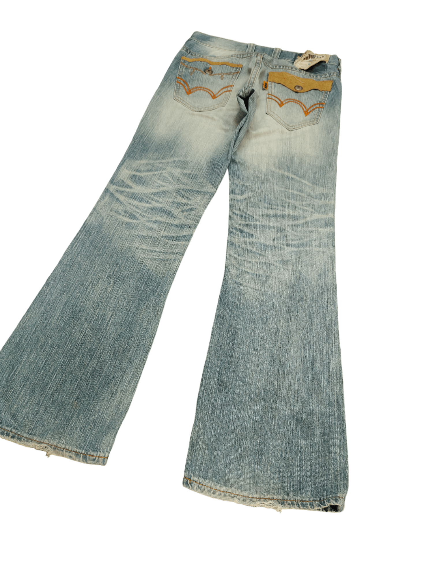 Flare Jeans Edwin XV Distress Faded Boot Cut Y2k Mudmax
