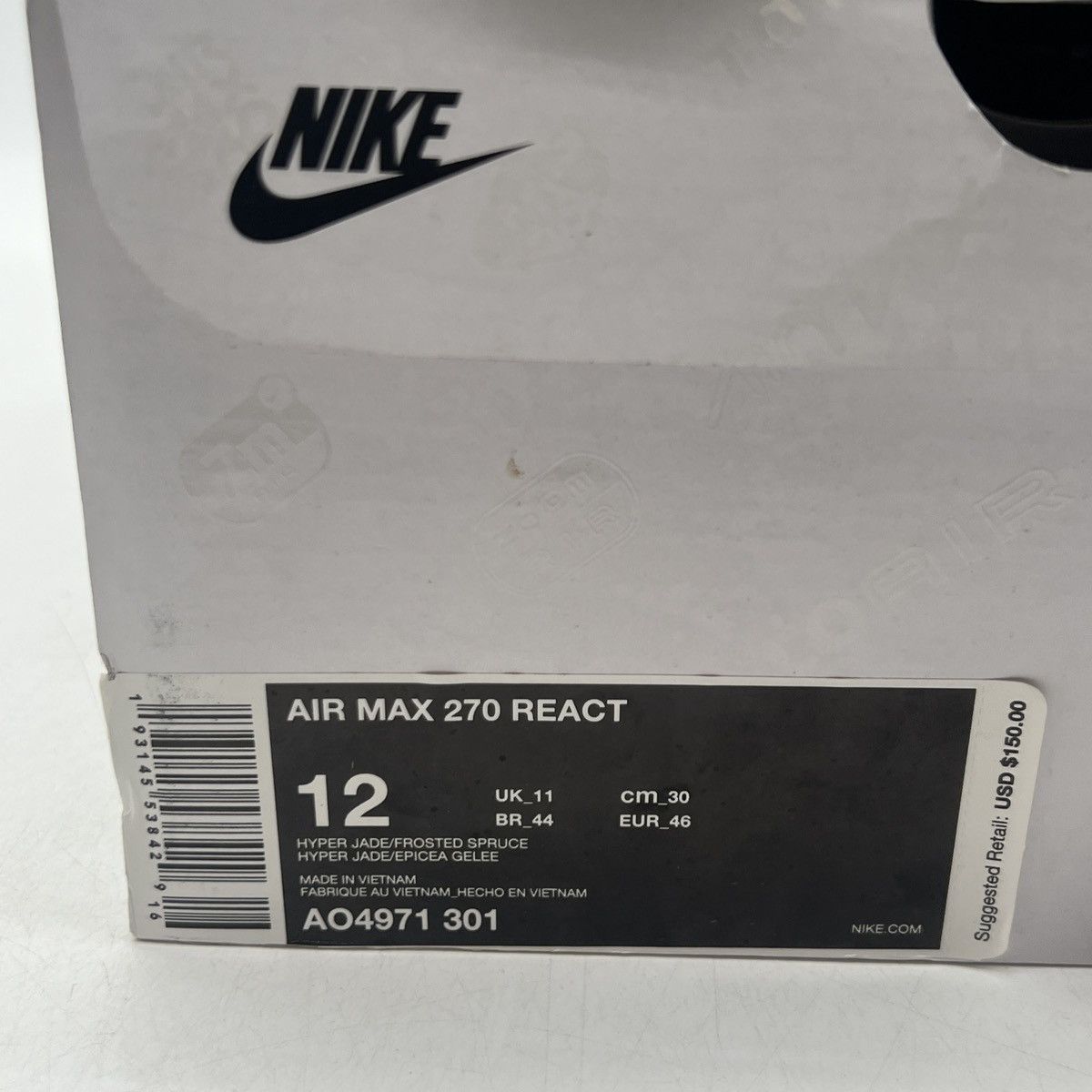Nike Air max 270 react psychedelic art Size US 12 / EU 45 - 6 Thumbnail