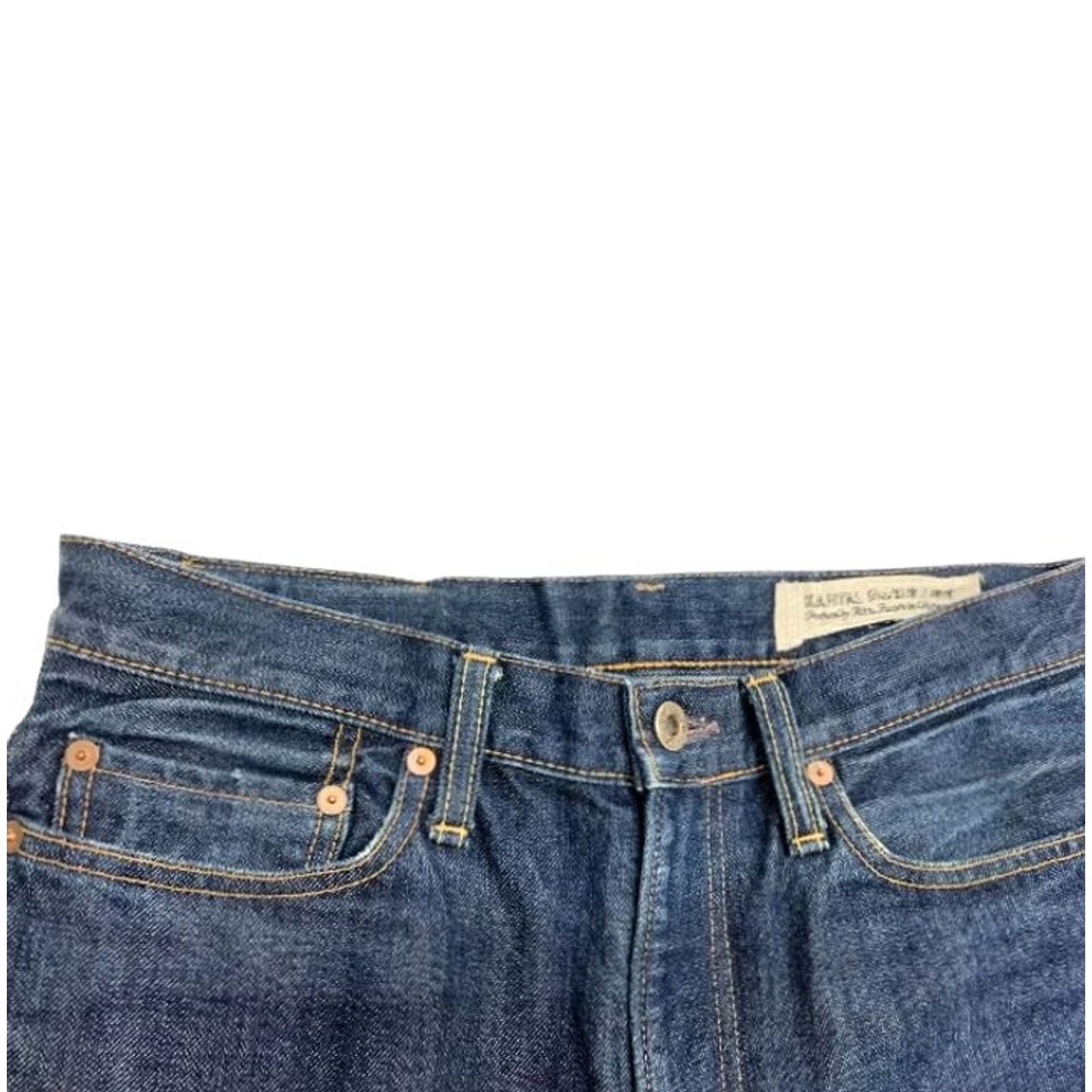 Kapital KAPITAL men's Straight Denim Jeans size32 Indigo Solid Casual USED Size US 32 / EU 48 - 3 Thumbnail