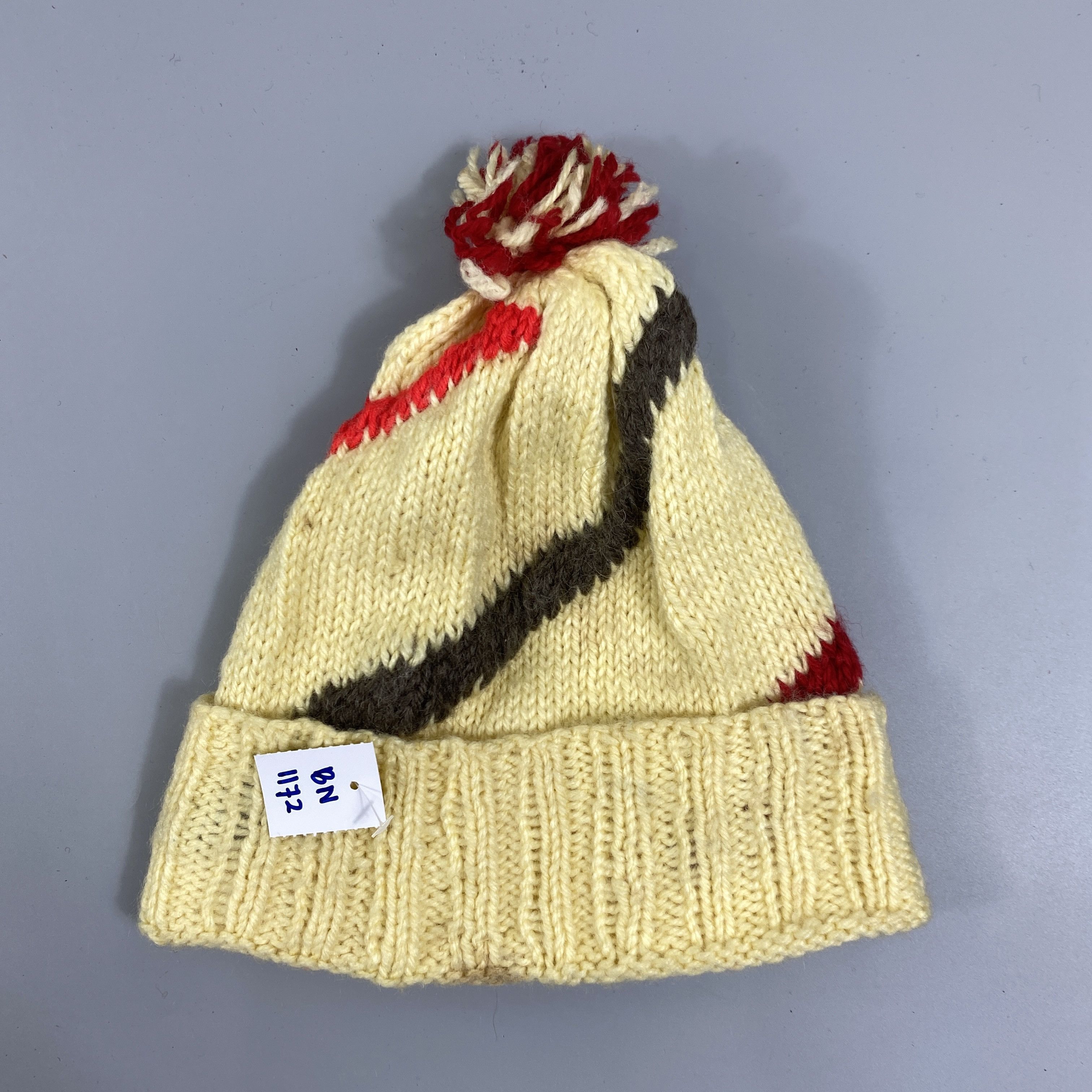 Japanese Brand Knit Snow Cap Beanie Hats Pom Pom -BN1172 Size ONE SIZE - 6 Thumbnail