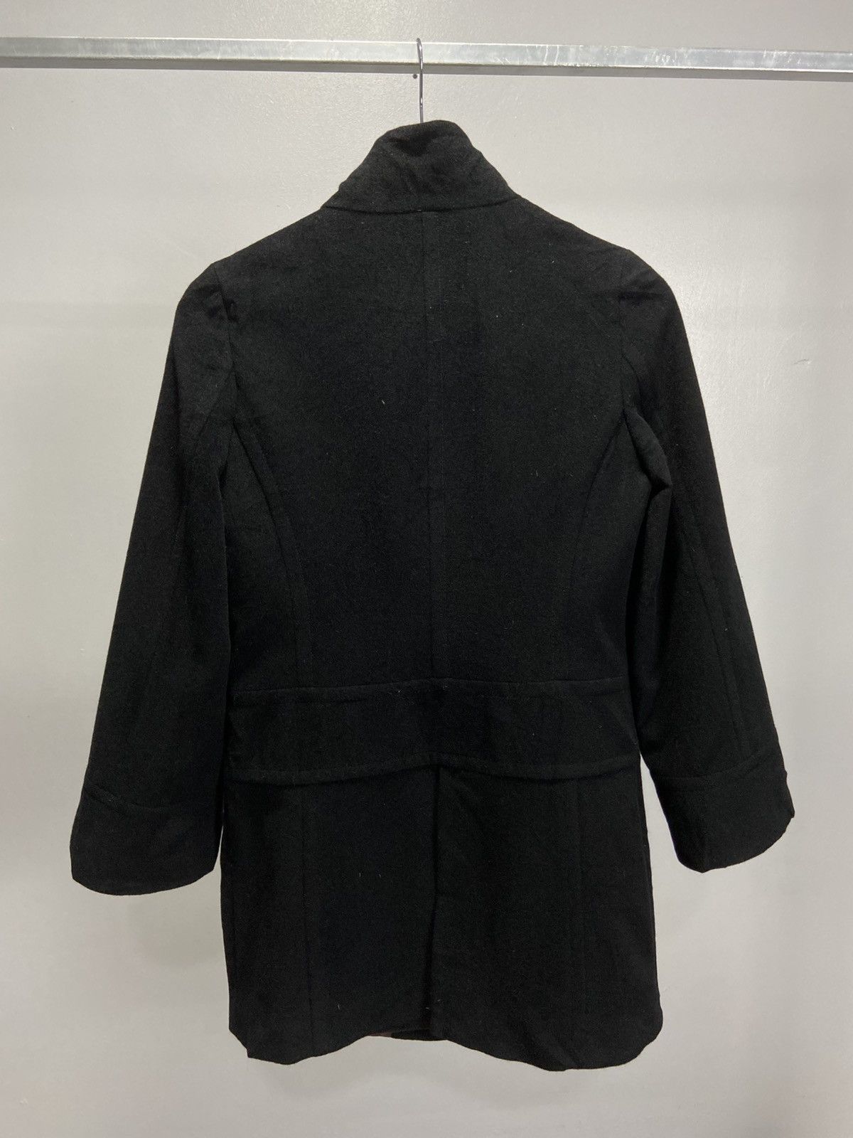 Yohji Yamamoto Ined by Yohji Yamamoto black wool long coats Size S / US 4 / IT 40 - 3 Thumbnail