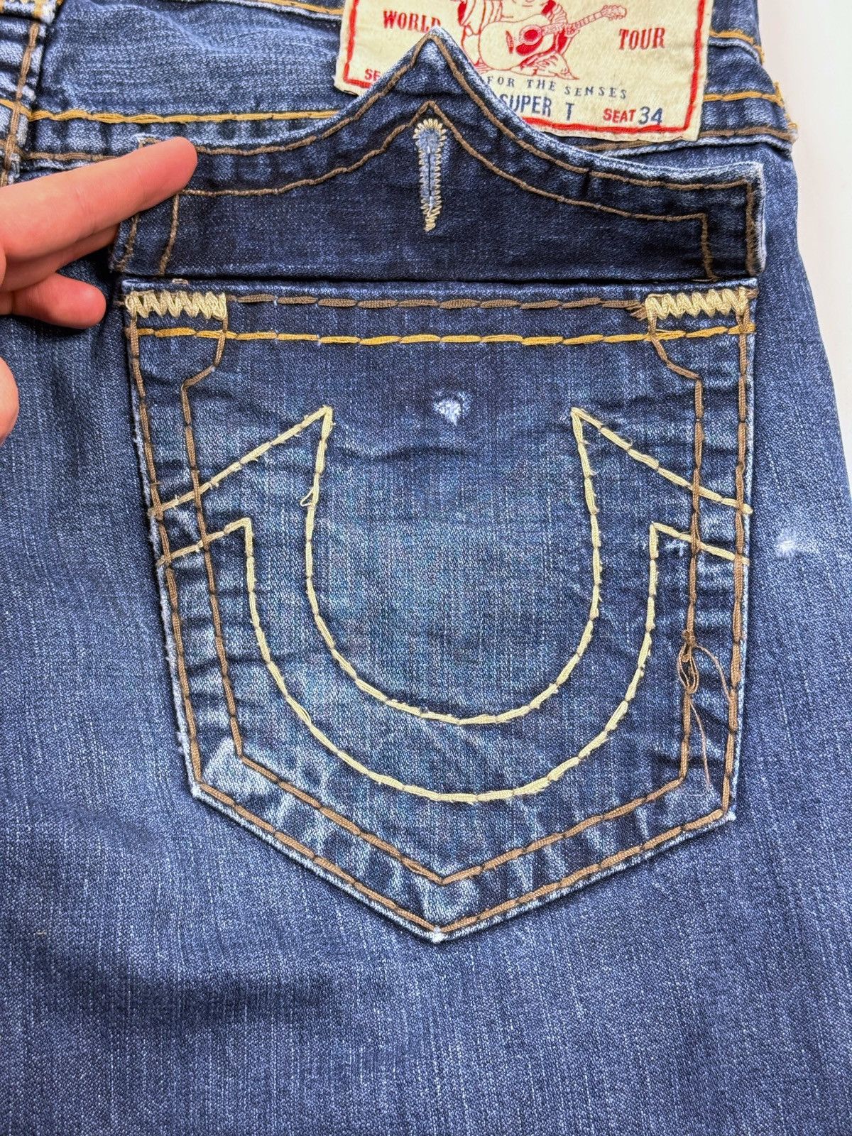 True Religion Distressed True Religion Hip Hop Jeans Pants Size US 36 / EU 52 - 19 Thumbnail