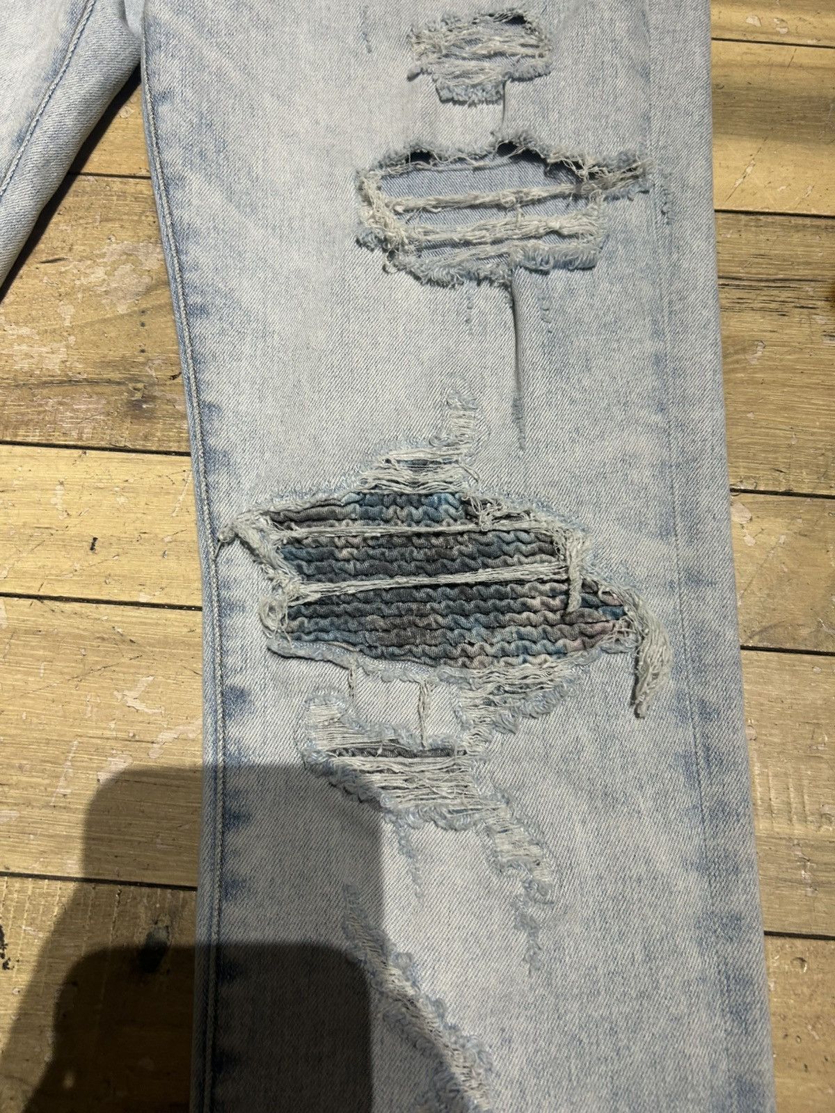 Amiri Amiri Multi Color Patch Jeans Size US 34 / EU 50 - 2 Thumbnail