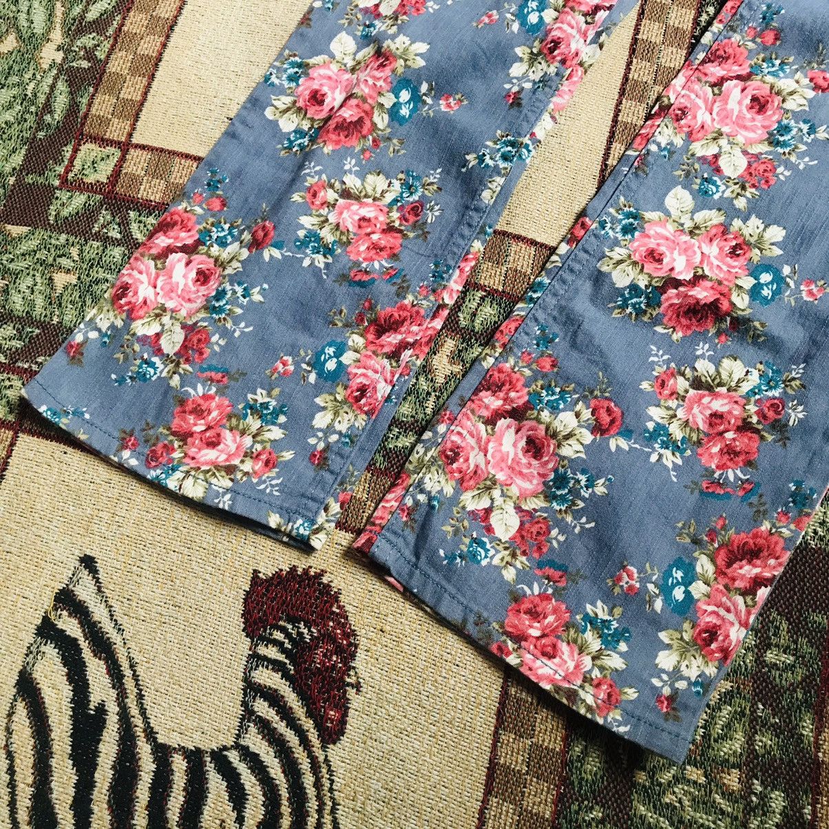 If Six Was Nine × Japanese Brand × Vintage Vintage Cat In The Closet Floral Pant Size 27" / US 4 / IT 40 - 3 Thumbnail