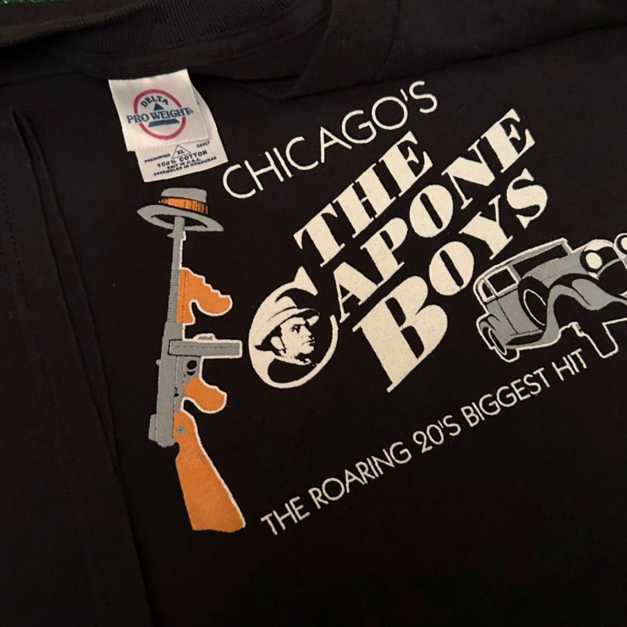Vintage VINTAGE 90s Chicago The Capone Boys Ak Biggest Hit Gangster VTG Shirt XL Black Men Short Sleeve T-Shirt 1990s Hip Hop Mens Size US XL / EU 56 / 4 - 3 Thumbnail